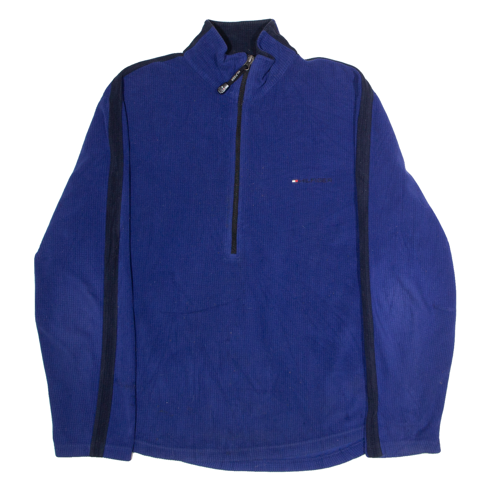 TOMMY HILFIGER Mens Fleece Blue 1/4 Zip M Refurbished - N/A refurbished available on Cerqular