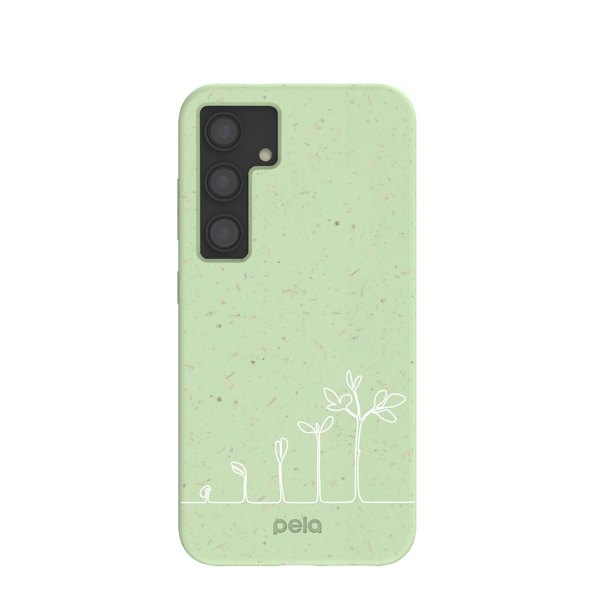 Sage Green Grow and Flourish Samsung Galaxy S24 Case Refurbished - Pela Case refurbished available on Cerqular