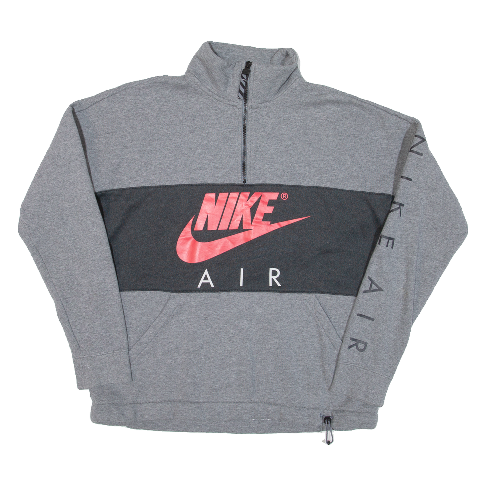 NIKE Mens Sweatshirt Grey 1/4 Zip L Refurbished - N/A refurbished available on Cerqular