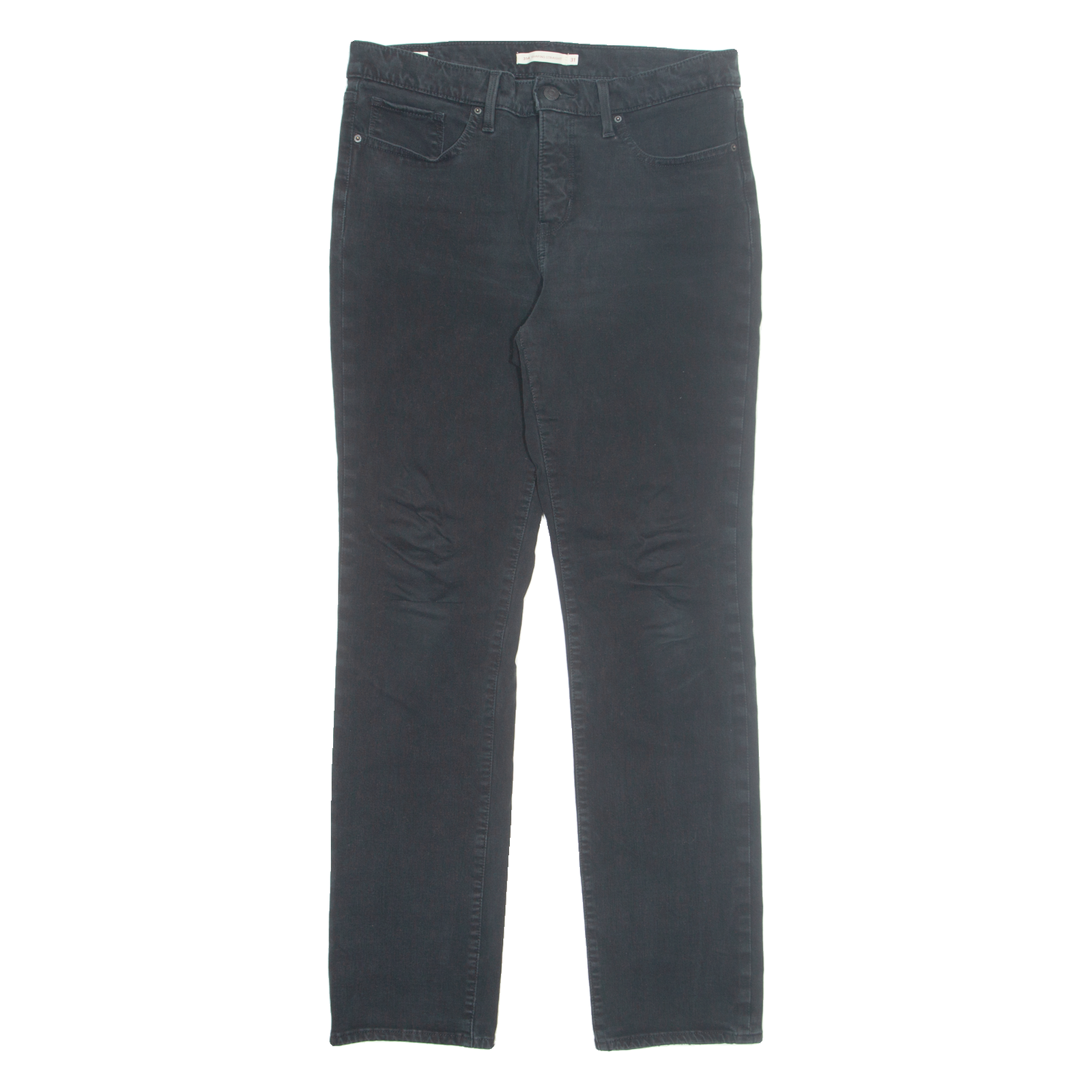 LEVI'S Womens Trousers Black Regular Tapered W31 L32 Refurbished - N/A refurbished available on Cerqular
