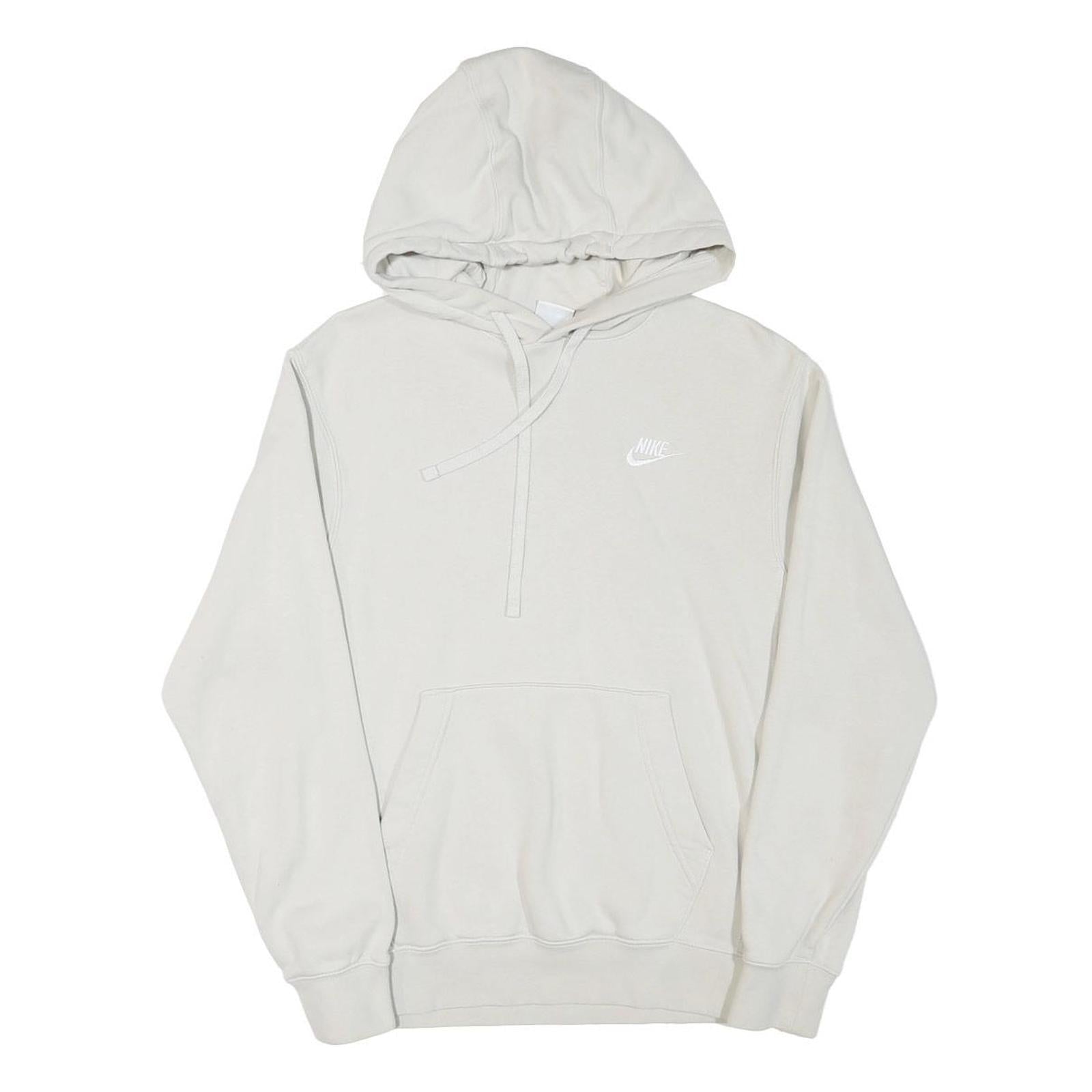 NIKE Mens White Pullover Hoodie XS Cotton Blend Casual Sportswear Refurbished - N/A refurbished available on Cerqular