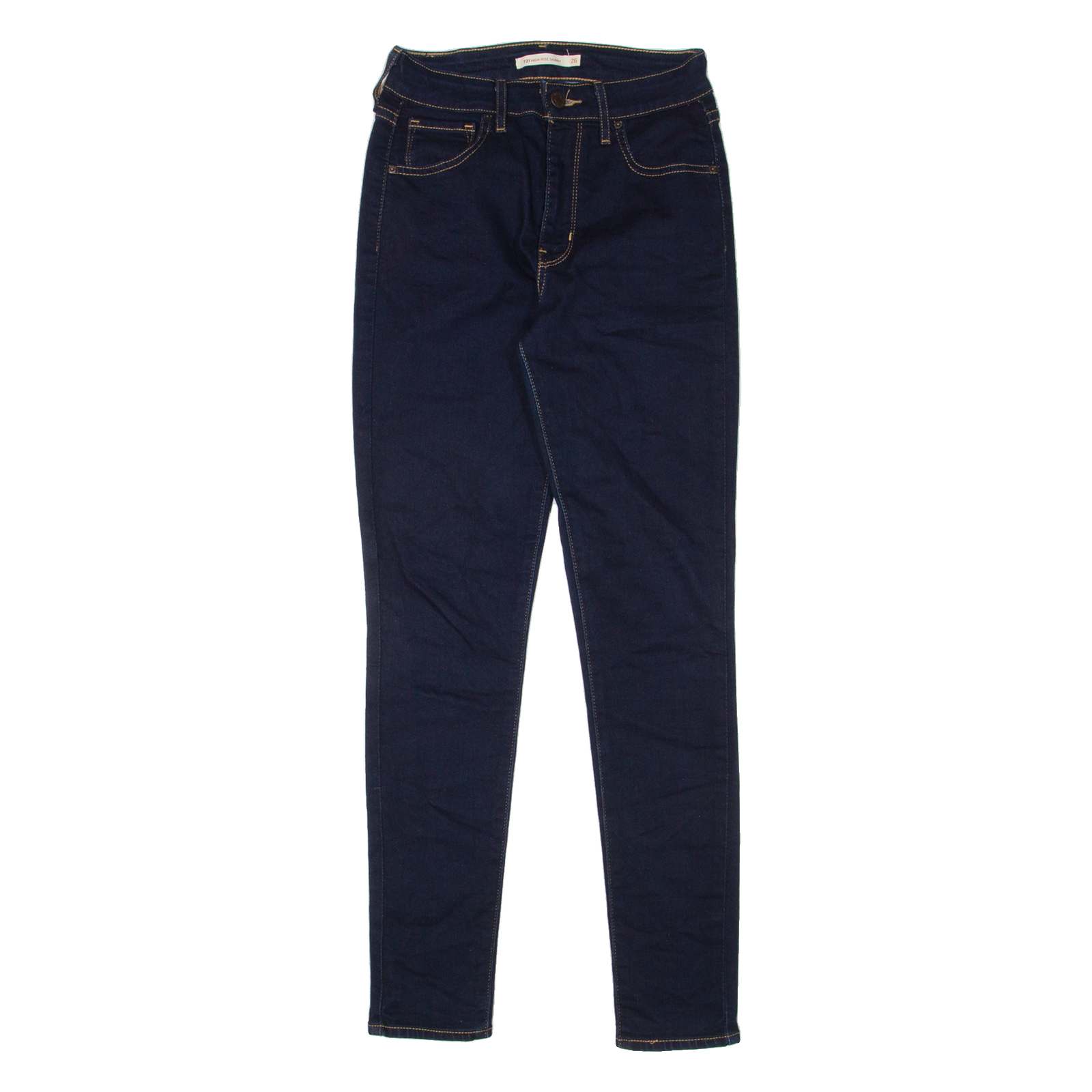 LEVI'S 721 High Rise Womens Jeans Blue Slim Skinny W26 L28 Refurbished - N/A refurbished available on Cerqular