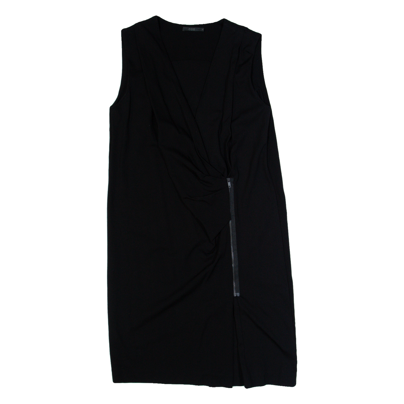 COS Womens Day Dress Black Sleeveless Knee Length S Refurbished - N/A refurbished available on Cerqular