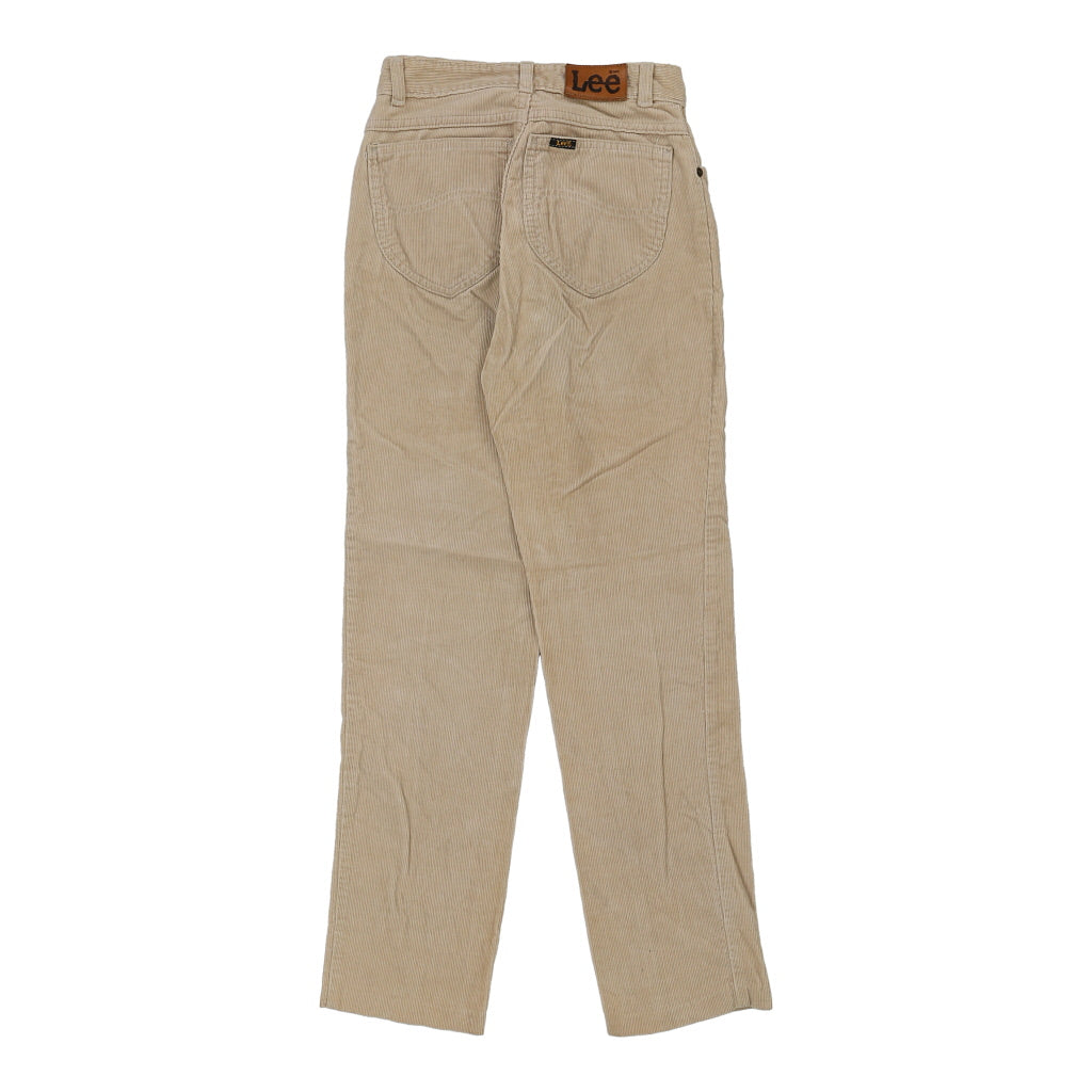 Lee Cord Trousers - 28W UK 8 Beige Cotton Refurbished - Thrifted (note: this is a term often used to describe second- refurbished available on Cerqular