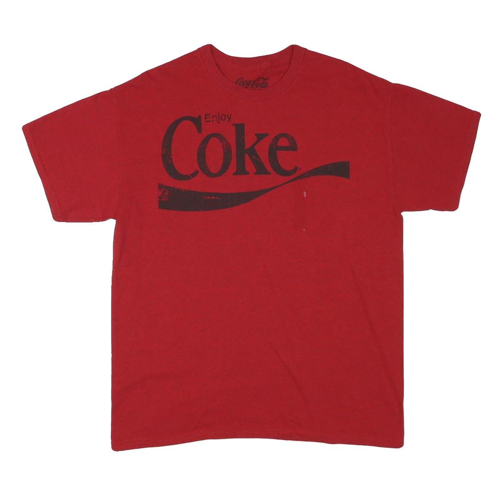 Buy COCA COLA Mens Red Graphic T-Shirt M Short Sleeve Crew Neck Vintage Logo Print Refurbished - $23.39 COCA COLA Mens Red Graphic T-Shirt M Short Sleeve Crew Neck Vintage Logo Print Refurbished - N/A refurbished available on Cerqular