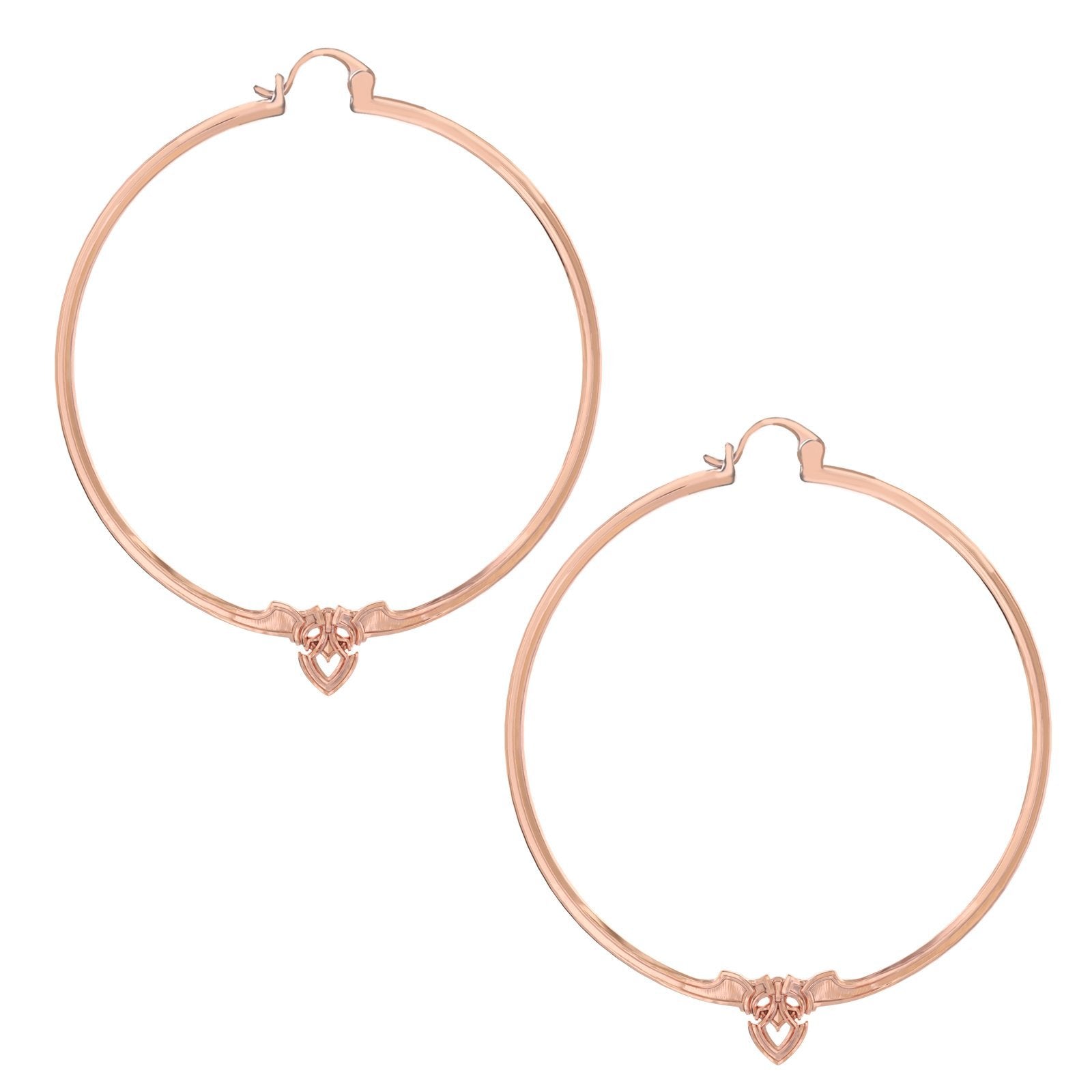 Amorette Hoops | Size: 2.5 inch Refurbished - N/A (There is no well-known brand by the name "A refurbished available on Cerqular