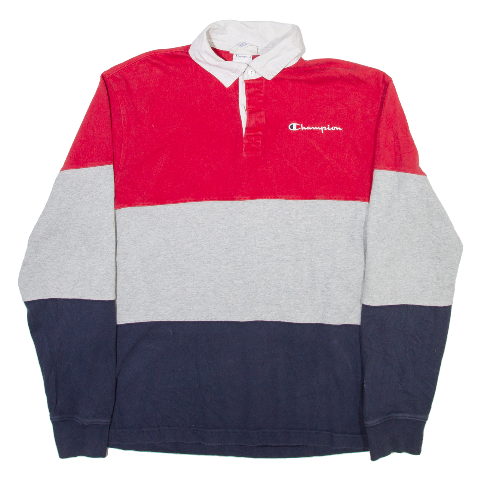 Buy CHAMPION Mens Polo Shirt Grey Striped Long Sleeve M Refurbished - $48.09 CHAMPION Mens Polo Shirt Grey Striped Long Sleeve M Refurbished - N/A refurbished available on Cerqular