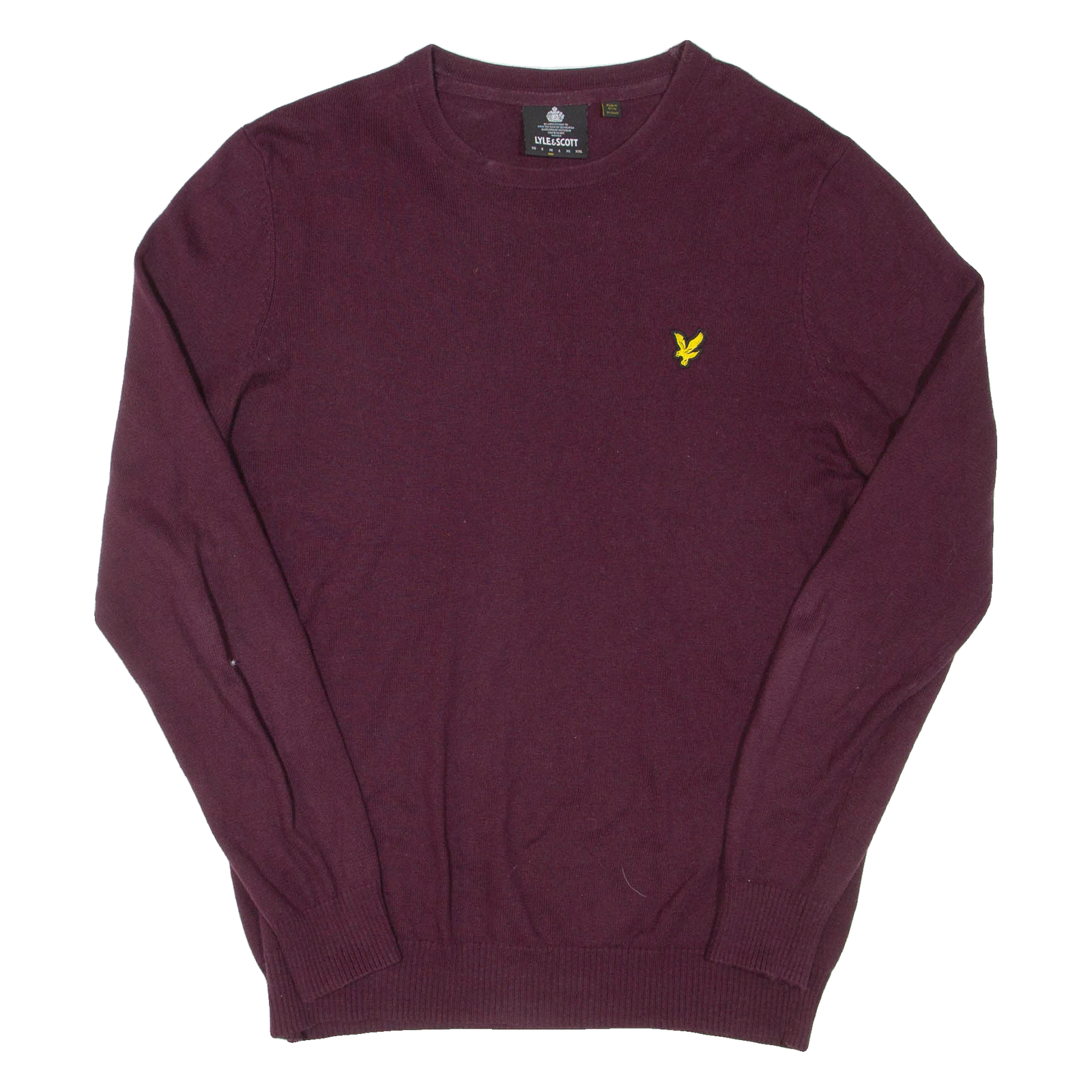 LYLE & SCOTT Mens Cardigan Maroon Tight Knit M Refurbished - N/A refurbished available on Cerqular