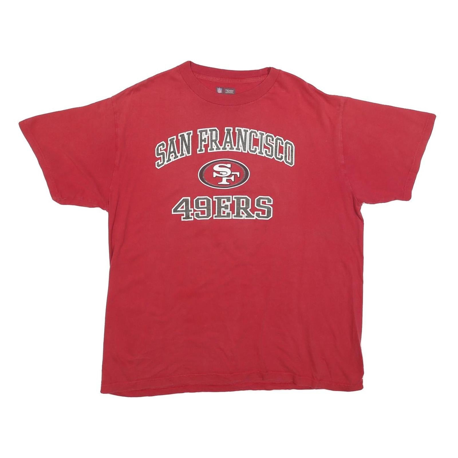 NFL Mens Red San Francisco 49ers Graphic T-Shirt XL Short Sleeve Crew Neck Refurbished - N/A refurbished available on Cerqular