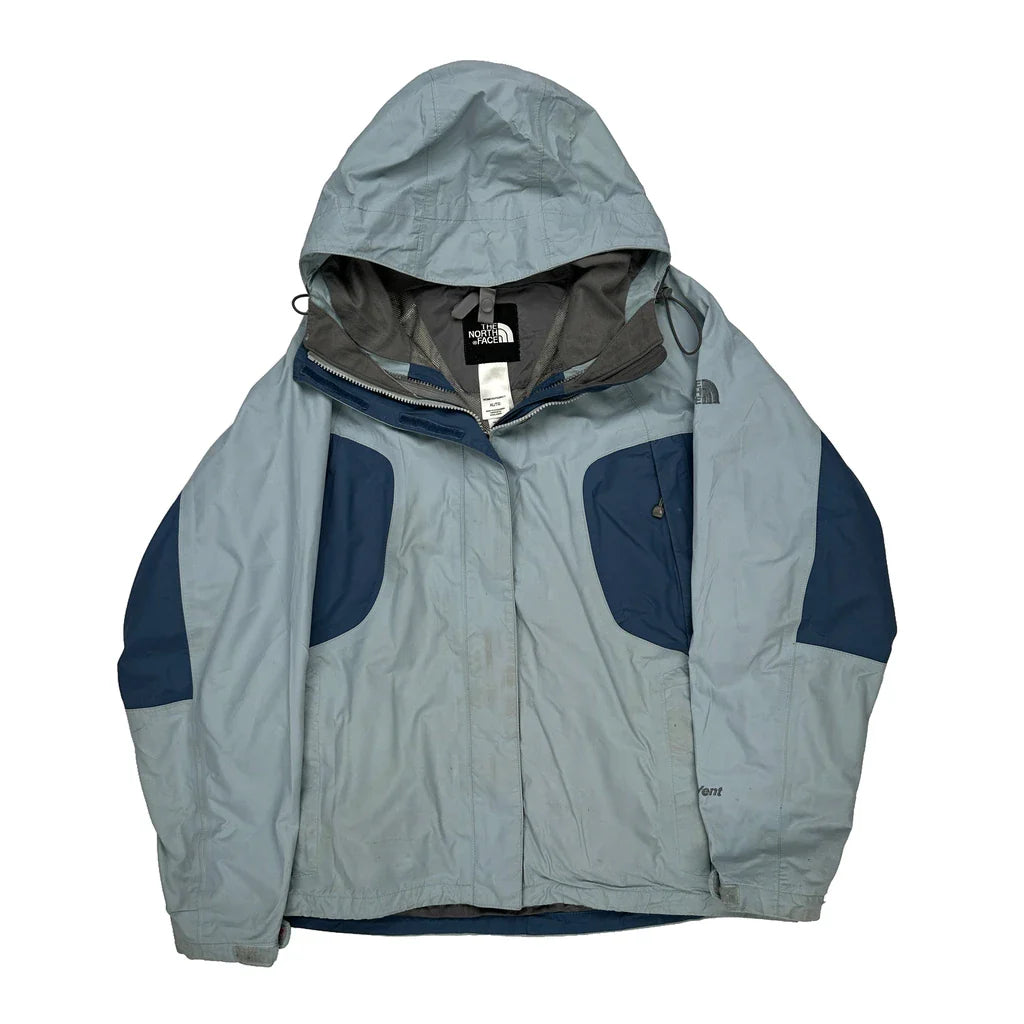 The North Face Waterproof Jacket - XL Blue Nylon Refurbished - Thrifted (note: this is a term often used to describe second- refurbished available on Cerqular