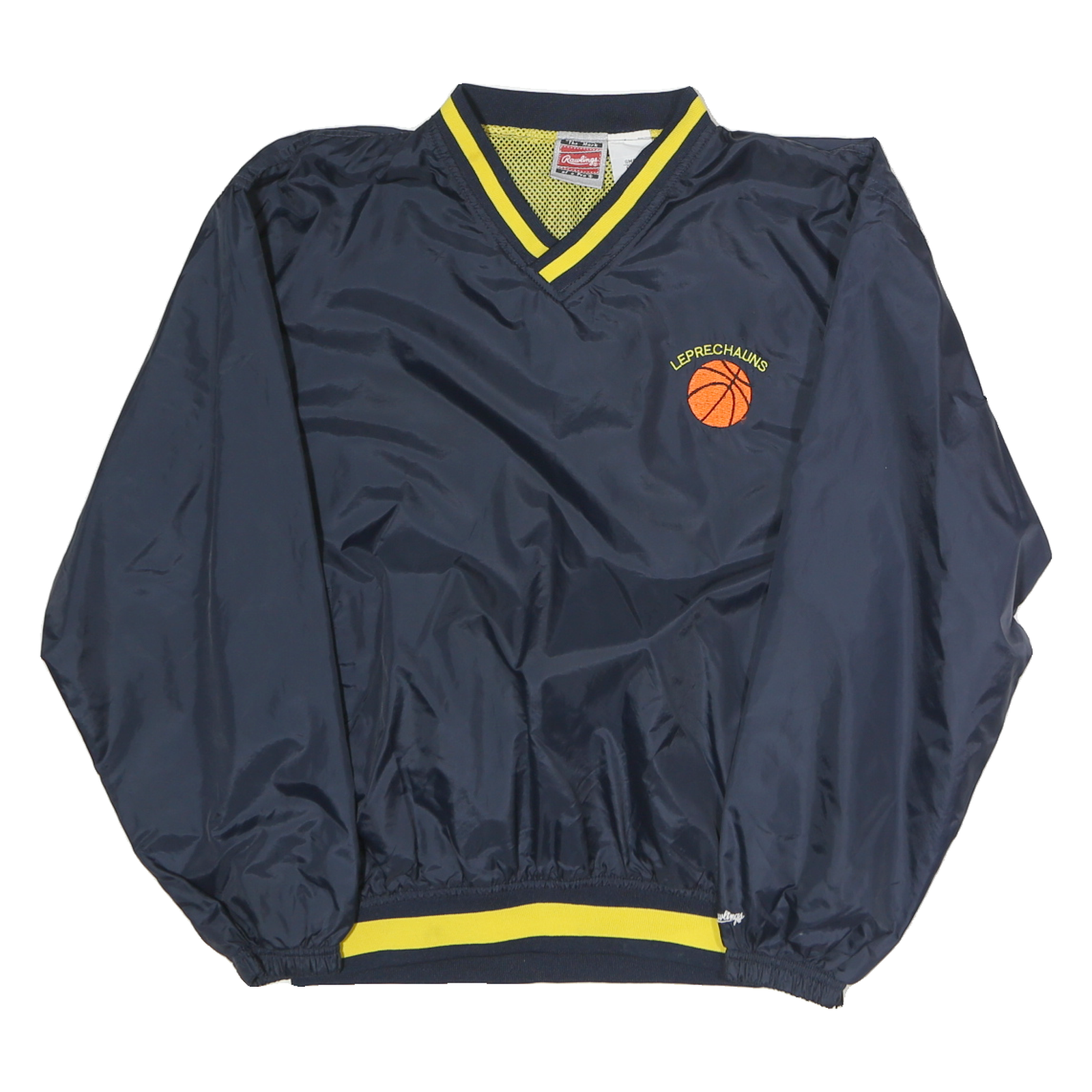 ROWLINGS Mens Navy & Yellow V Neck S Basketball Sweatshirt Pullover Sports Refurbished - N/A refurbished available on Cerqular