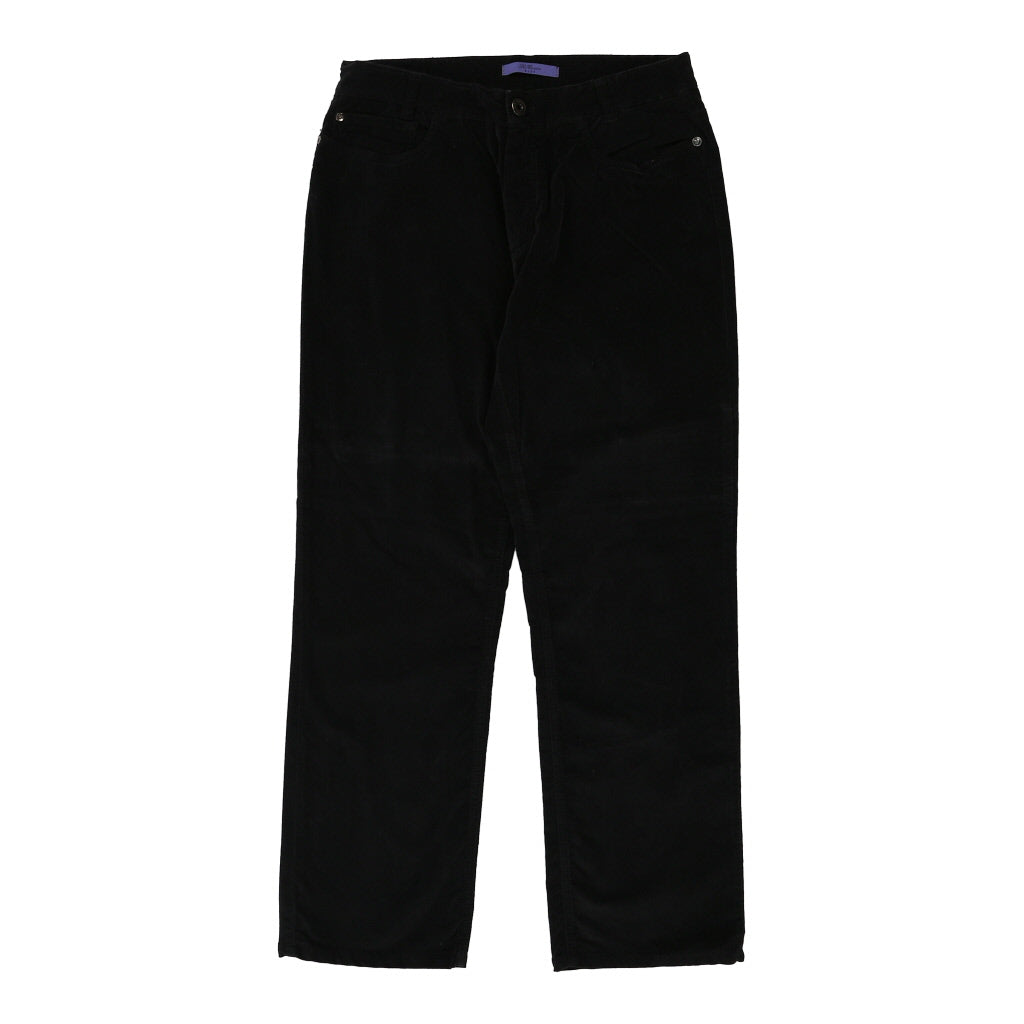 Les Copains Trousers - 34W UK 14 Black Cotton Blend Refurbished - Thrifted (note: this is a term often used to describe second- refurbished available on Cerqular