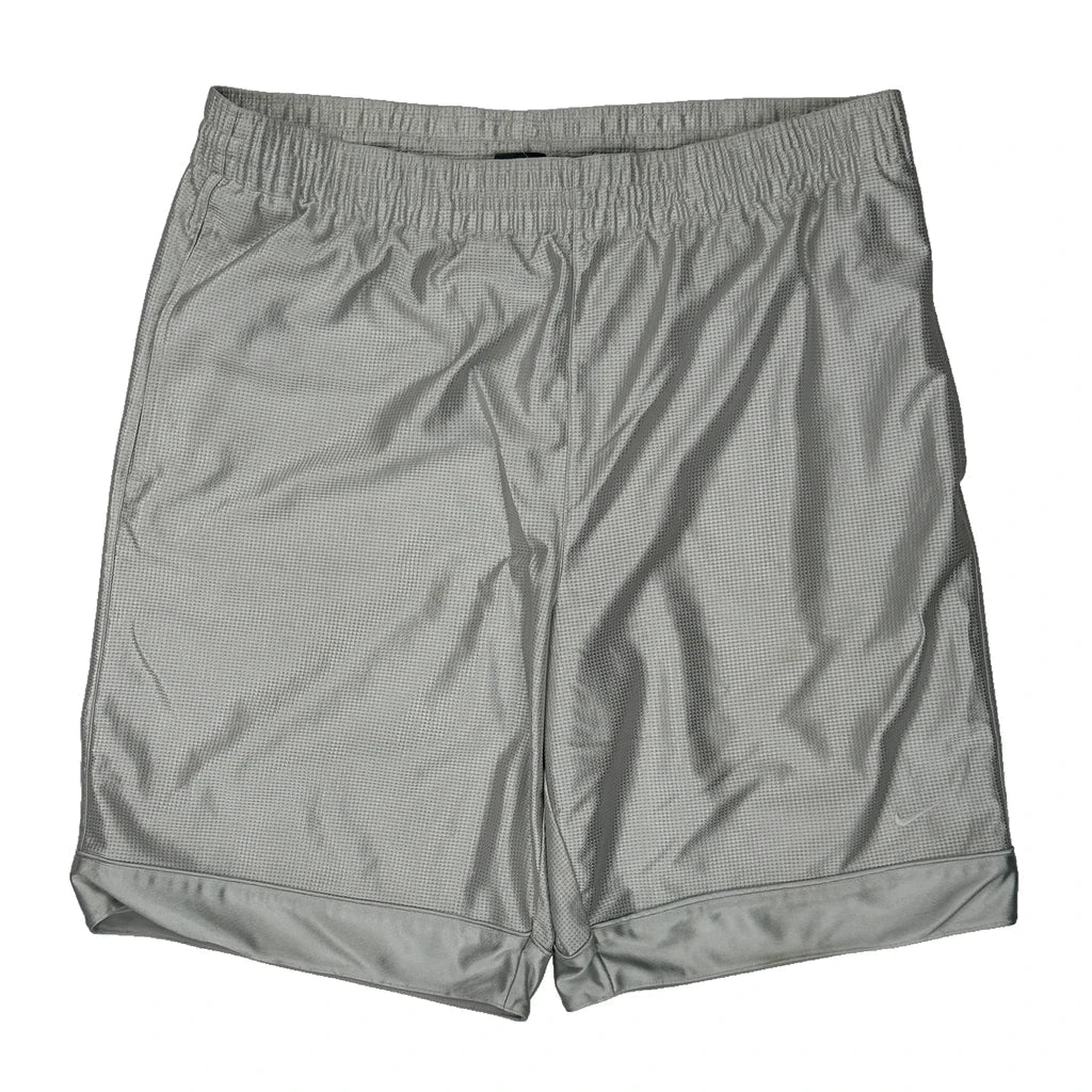 Nike Sport Shorts - Medium Grey Polyester Refurbished - Thrifted (note: this is a term often used to describe second- refurbished available on Cerqular