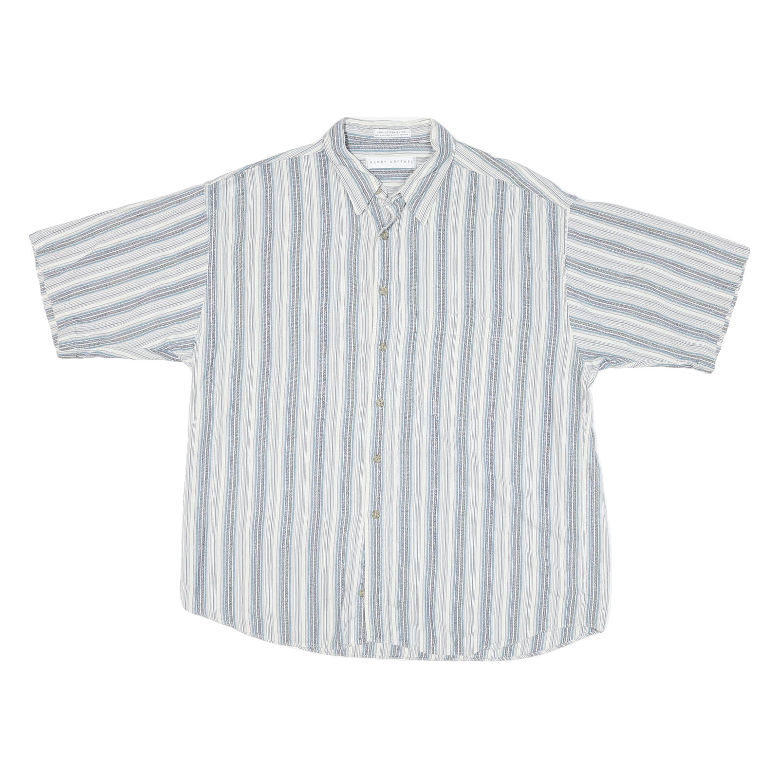Buy HENNRY GRETHEL Mens Blue & White Striped Shirt XL Cotton Blend Casual Summer Refurbished - $19.49 HENNRY GRETHEL Mens Blue & White Striped Shirt XL Cotton Blend Casual Summer Refurbished - N/A refurbished available on Cerqular