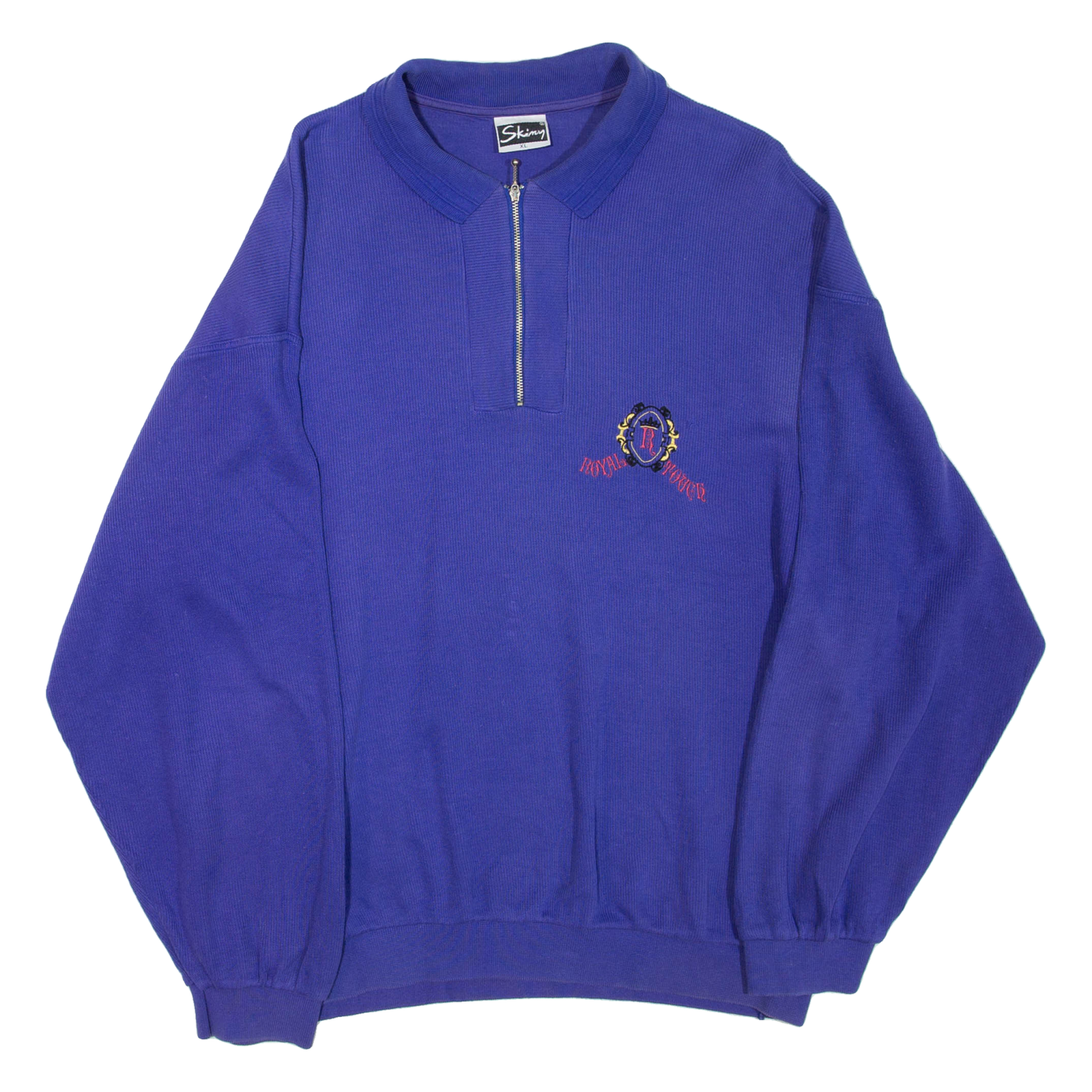 SKIMY Mens Sweatshirt Purple 1/4 Zip XL Refurbished - N/A refurbished available on Cerqular