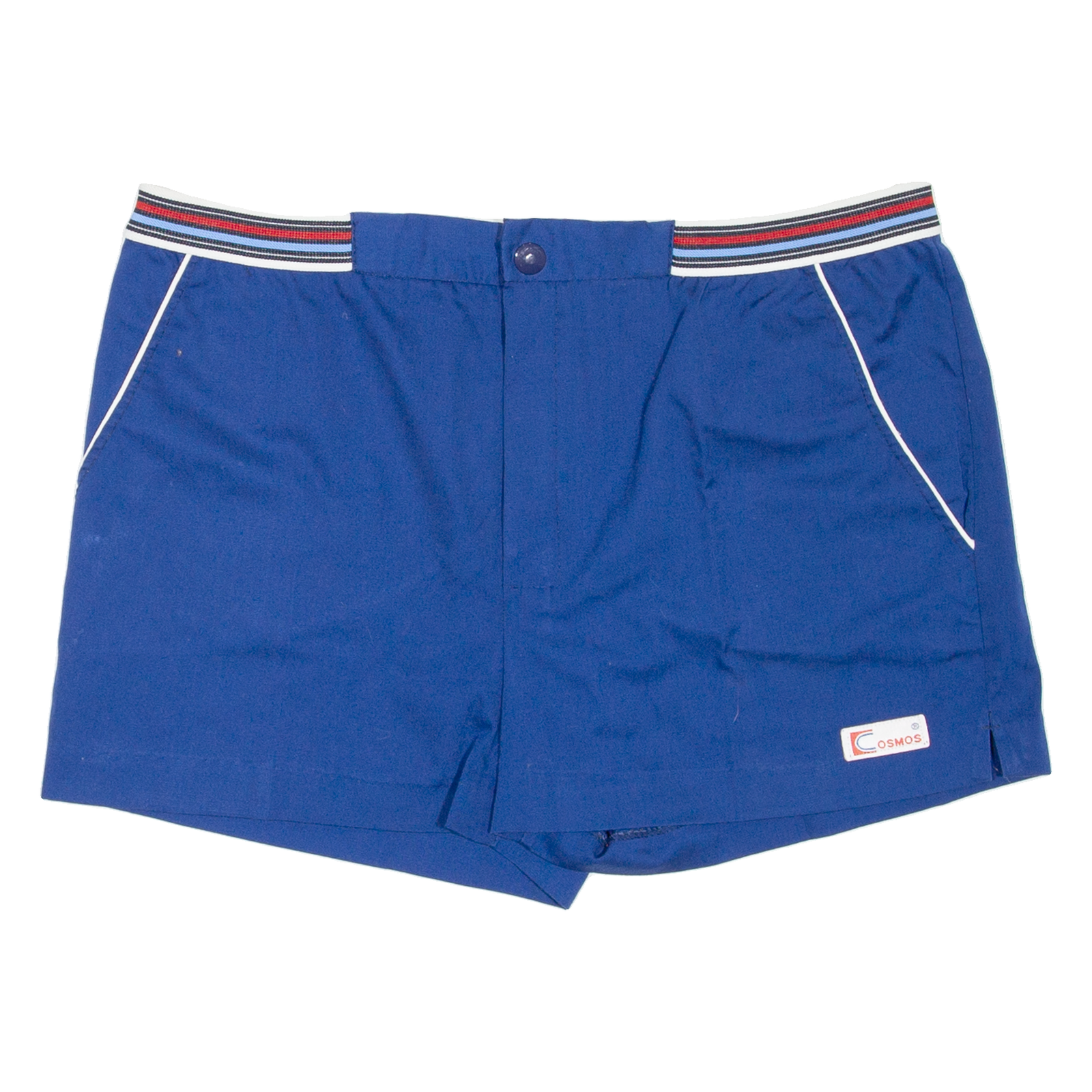 COSMOS Womens Casual Shorts Blue 90s M W32 Refurbished - N/A refurbished available on Cerqular
