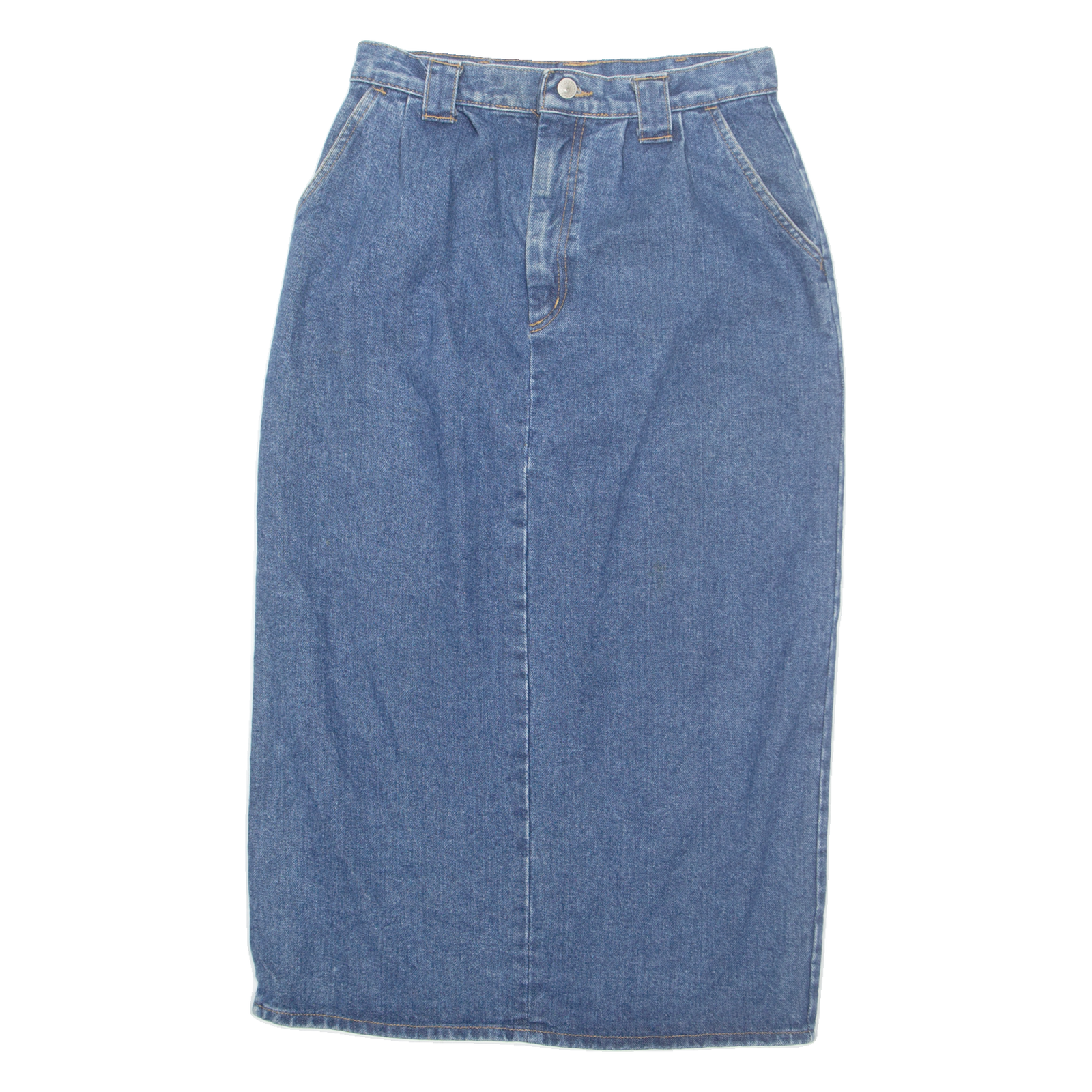 Womens Straight Skirt Blue Midi Denim M Refurbished - N/A refurbished available on Cerqular