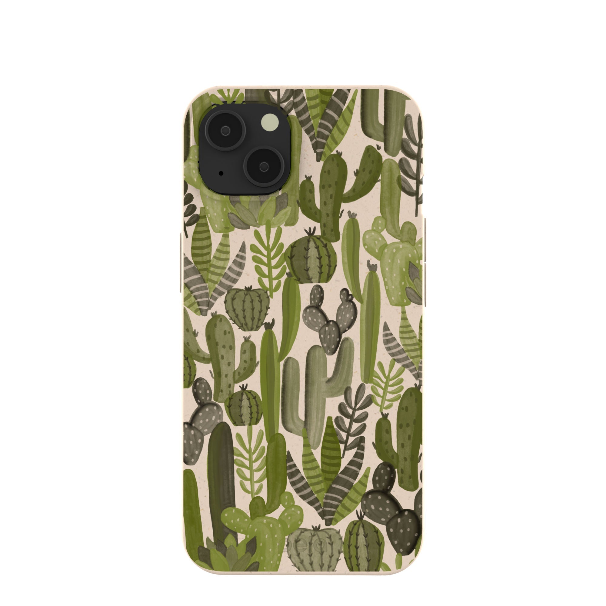 Seashell Succulent Cacti iPhone 13 Case Refurbished - Pela Case refurbished available on Cerqular