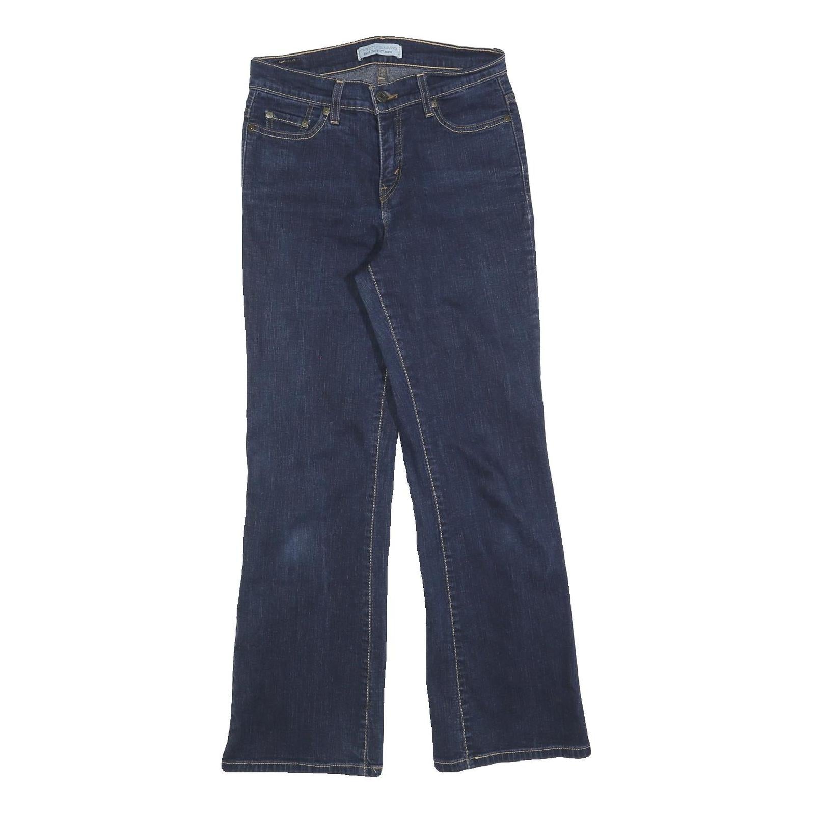 LEVI'S Womens 512 Bootcut Regular Fit Denim Dark Blue Jeans W28 L28 Stretch Refurbished - N/A refurbished available on Cerqular