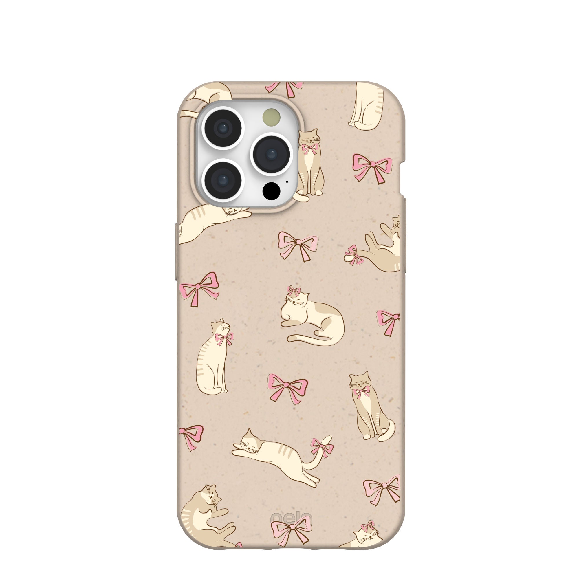 Seashell Purrfect iPhone 15 Pro Max Case Refurbished - Pela Case refurbished available on Cerqular