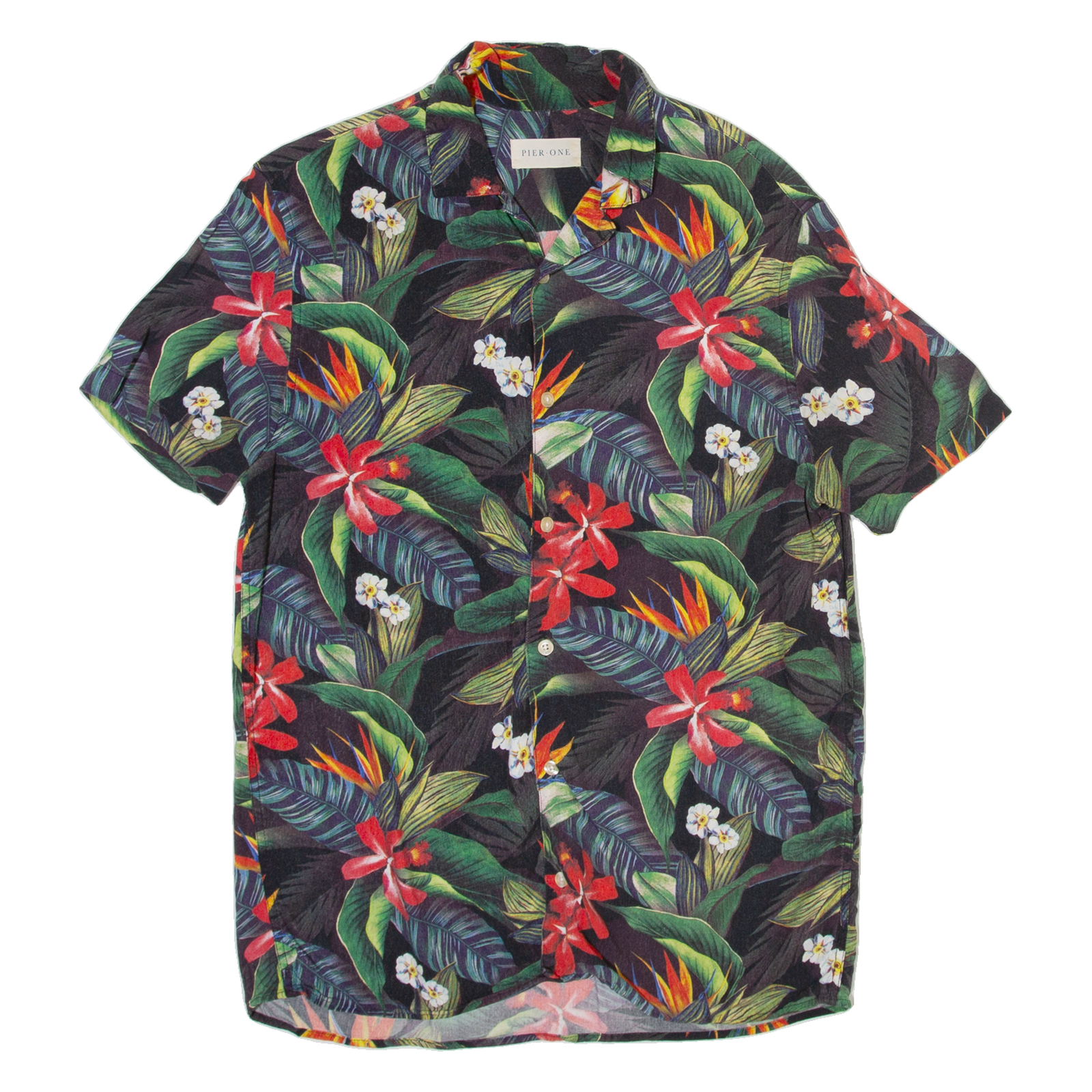 PIER ONE Mens Shirt Green Floral S Refurbished - N/A refurbished available on Cerqular