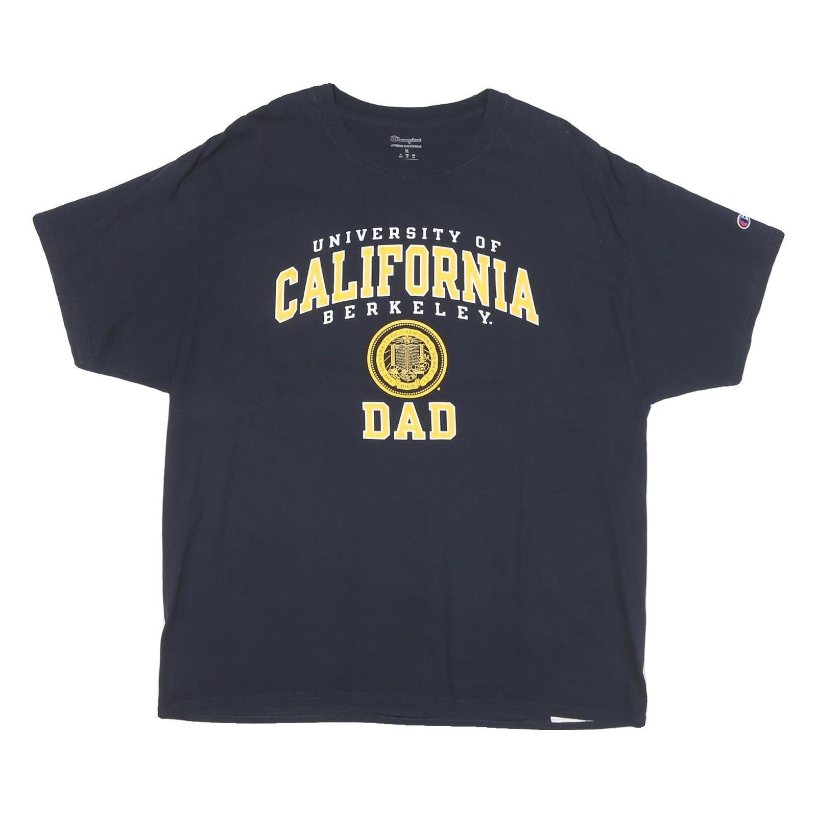 CHAMPION Mens Blue University Of California Berkeley Dad Graphic T-Shirt XL Refurbished - N/A refurbished available on Cerqular