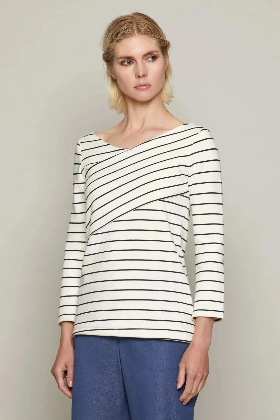 Sophie Top (White and Black) | size: XS Refurbished - N/A refurbished available on Cerqular