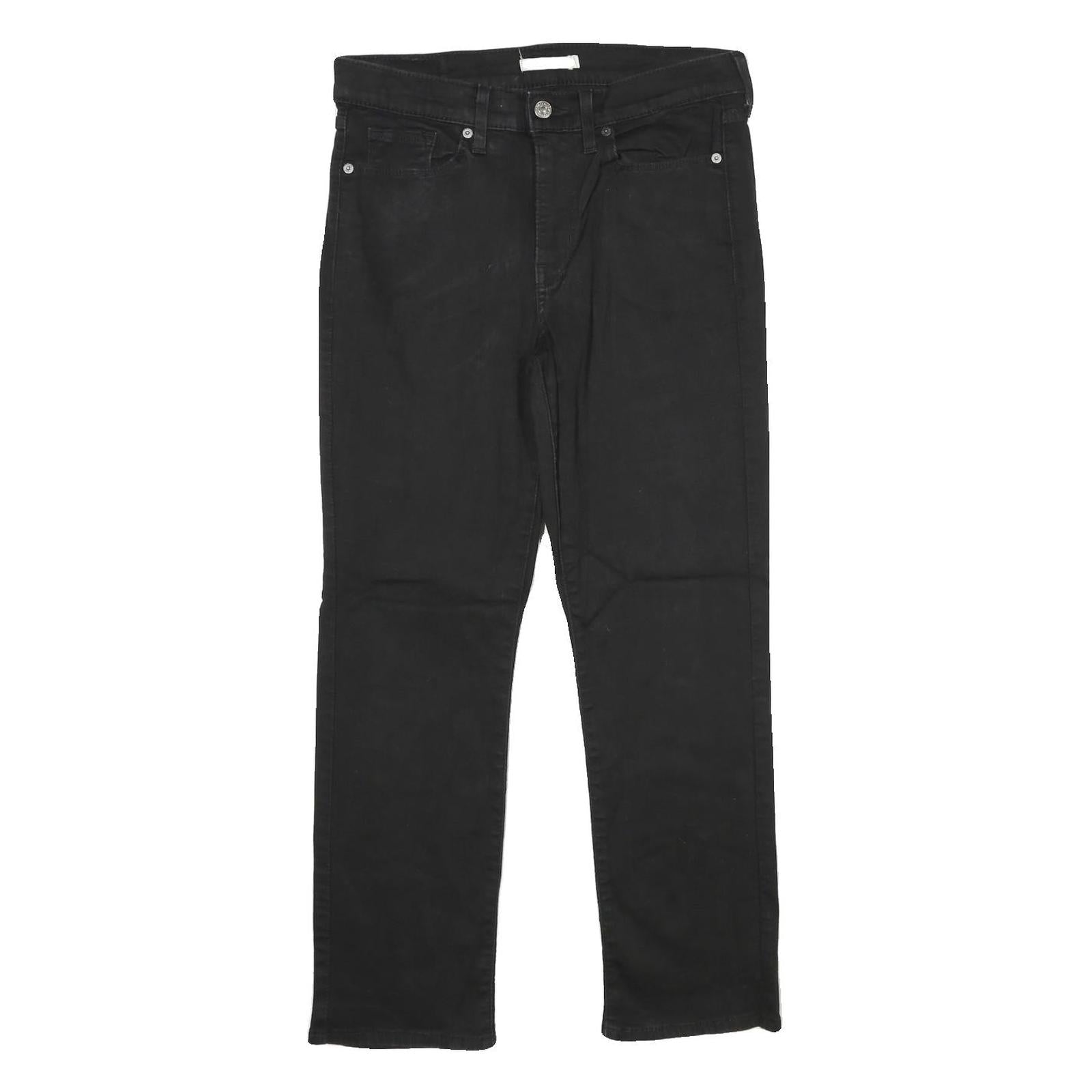 LEVI'S Classic Straight Womens Jeans Black Regular Straight Denim W30 L27 Refurbished - N/A refurbished available on Cerqular