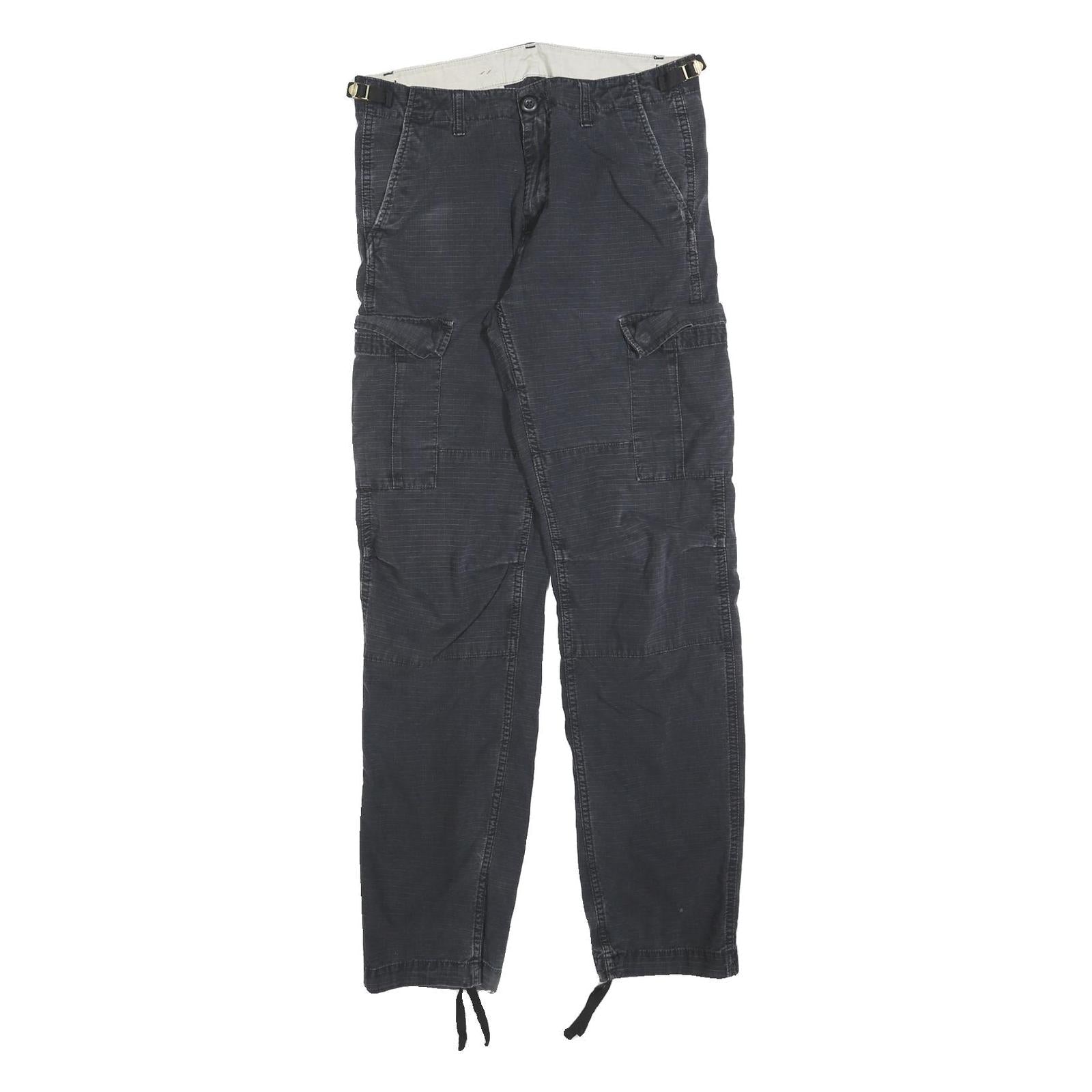 CARHARTT Mens Regular Fit Black Cotton Blend Cargo Trousers W30 L32 Workwear Refurbished - N/A refurbished available on Cerqular