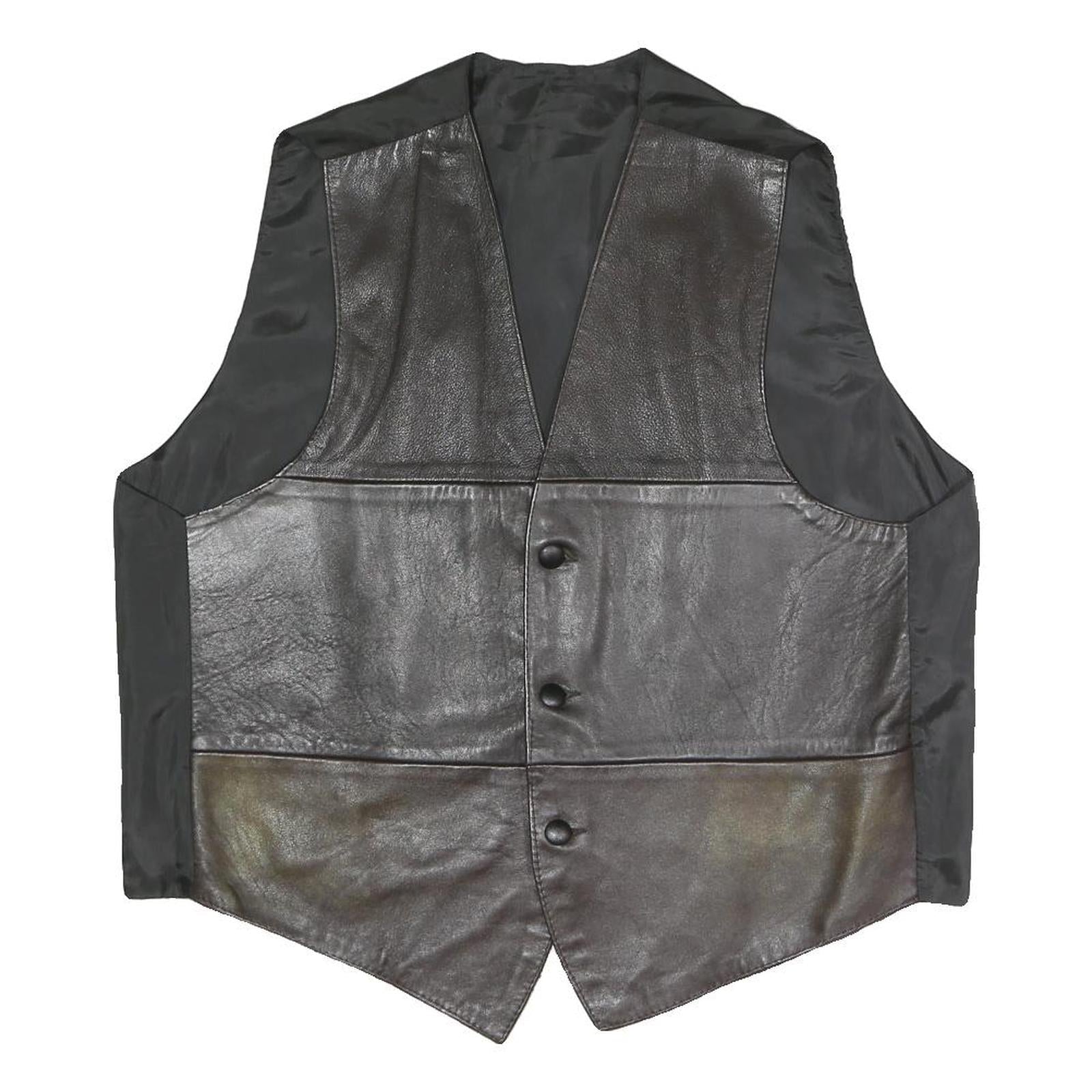 Mens Black Polyester Blend Button Jacket L Plain Button Closure Stylish Refurbished - N/A refurbished available on Cerqular