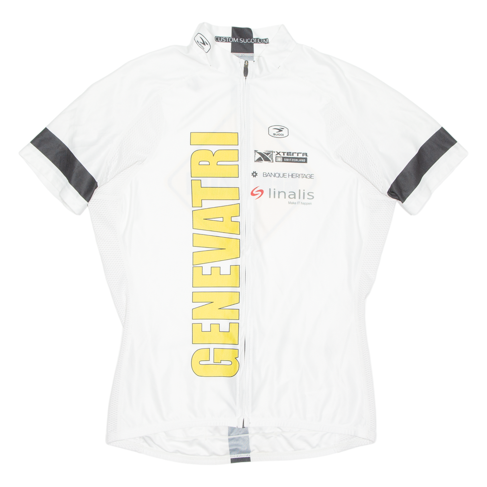 Cycling Mens Jersey White Full Zip L Refurbished - N/A refurbished available on Cerqular