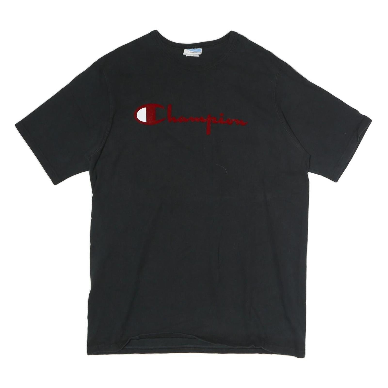 Buy CHAMPION Mens Black T-Shirt XL Short Sleeve Crew Neck Cotton Logo Casual Refurbished - $22.09 CHAMPION Mens Black T-Shirt XL Short Sleeve Crew Neck Cotton Logo Casual Refurbished - N/A refurbished available on Cerqular