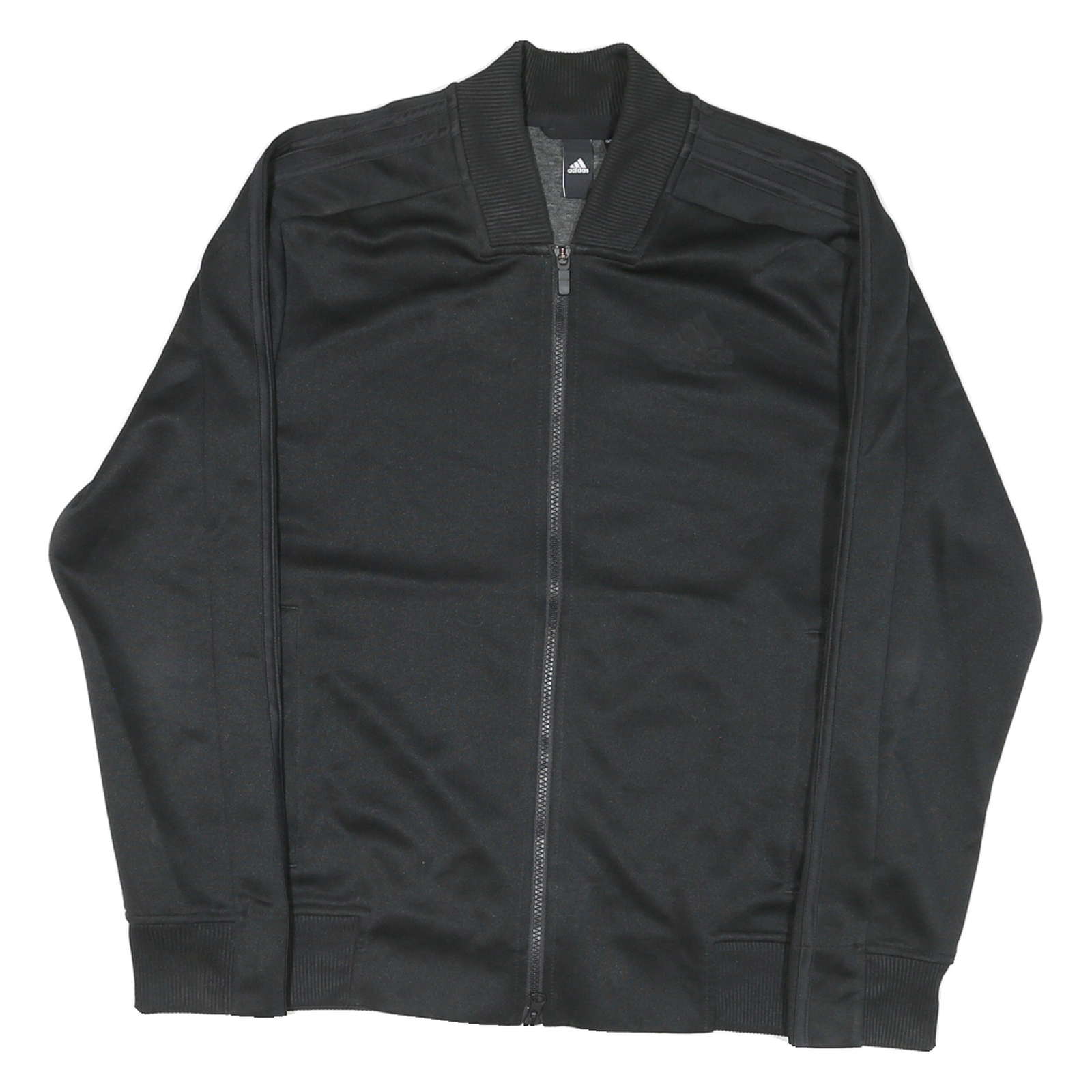 ADIDAS Mens Black Zip Jacket S Polyester Blend Plain Sports Casual Gym Refurbished - N/A refurbished available on Cerqular