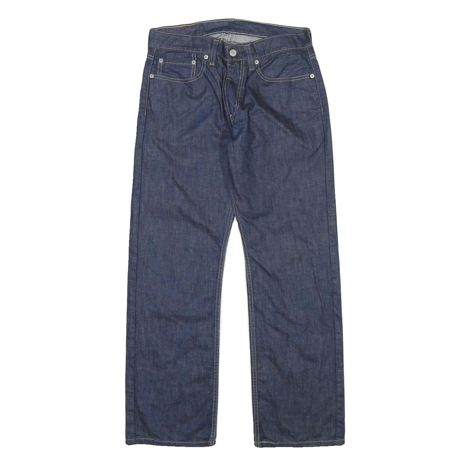 LEVI'S 514 Mens Jeans Blue Regular Straight Denim Raw W31 L29 Button Closure Refurbished - N/A refurbished available on Cerqular