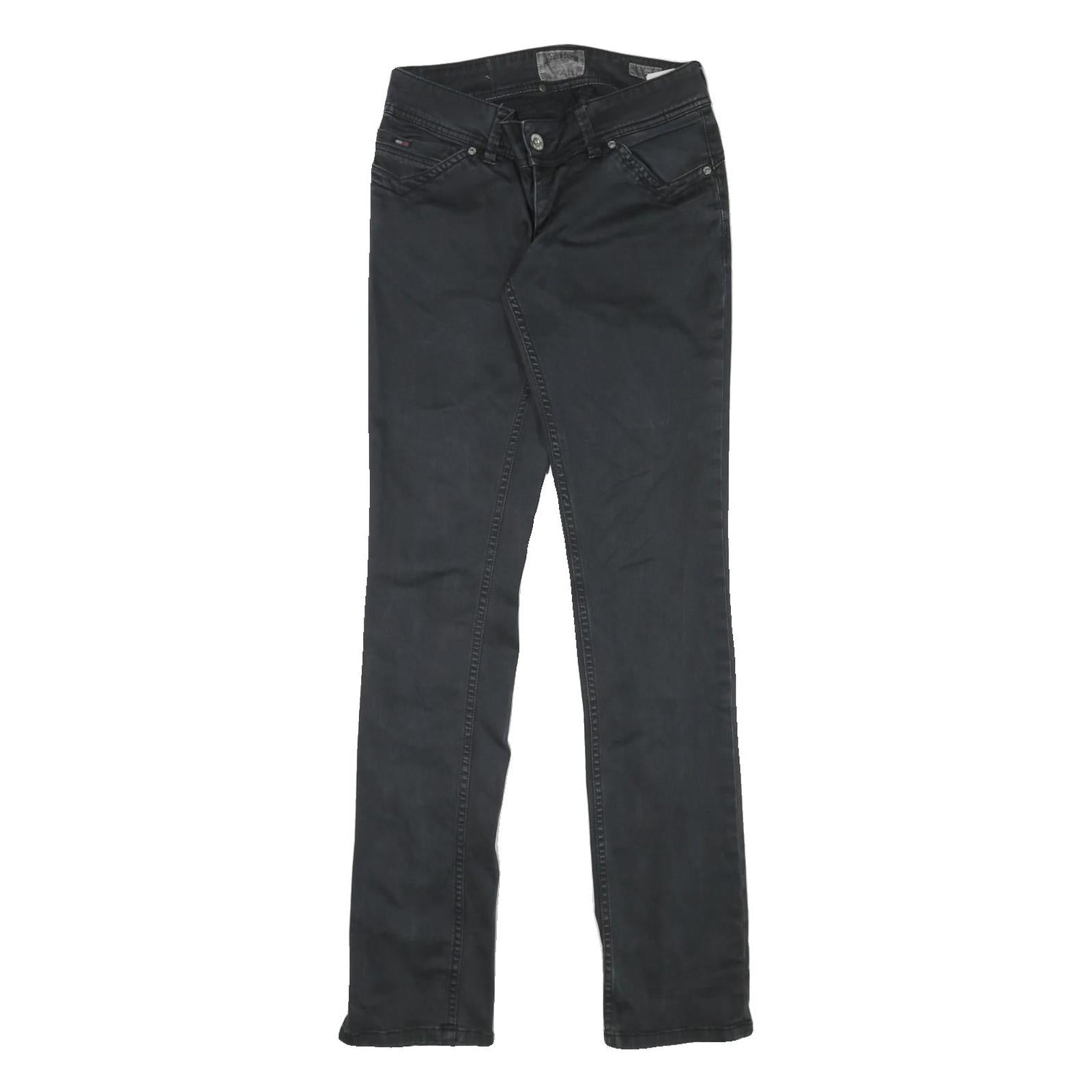 TOMMY HILFIGER Womens Slim Black Denim Jeans W28 L33 Stylish Zip Closure Refurbished - N/A refurbished available on Cerqular