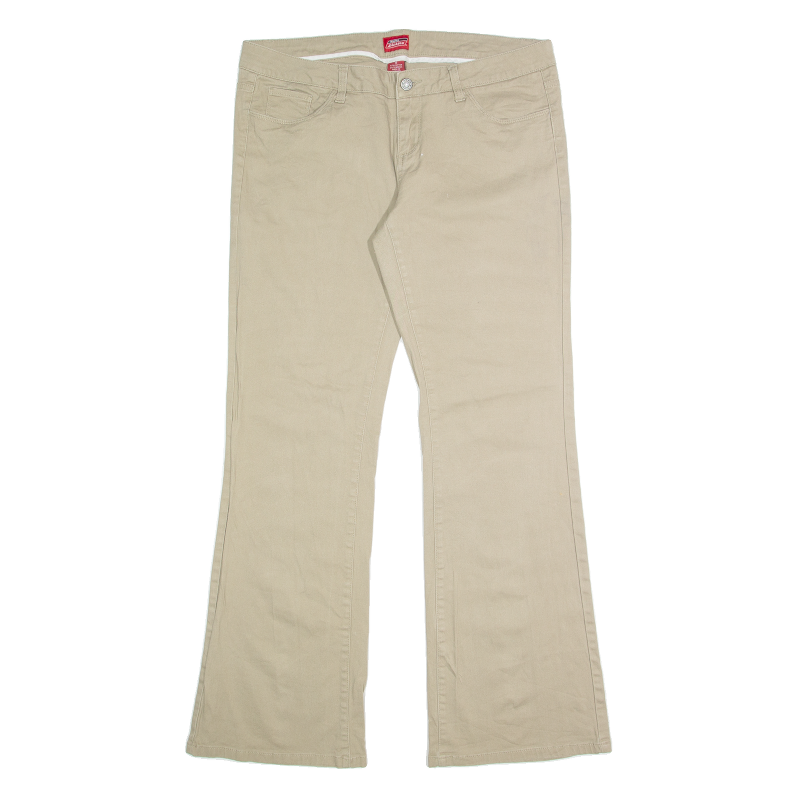 DICKIES Womens Trousers Beige Regular Bootcut W34 L31 Refurbished - N/A refurbished available on Cerqular