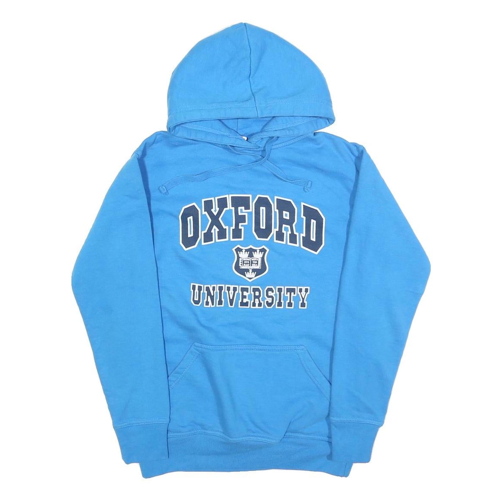 Mens Blue Oxford University Pullover Hoodie S Cotton Blend Casual Refurbished - N/A refurbished available on Cerqular
