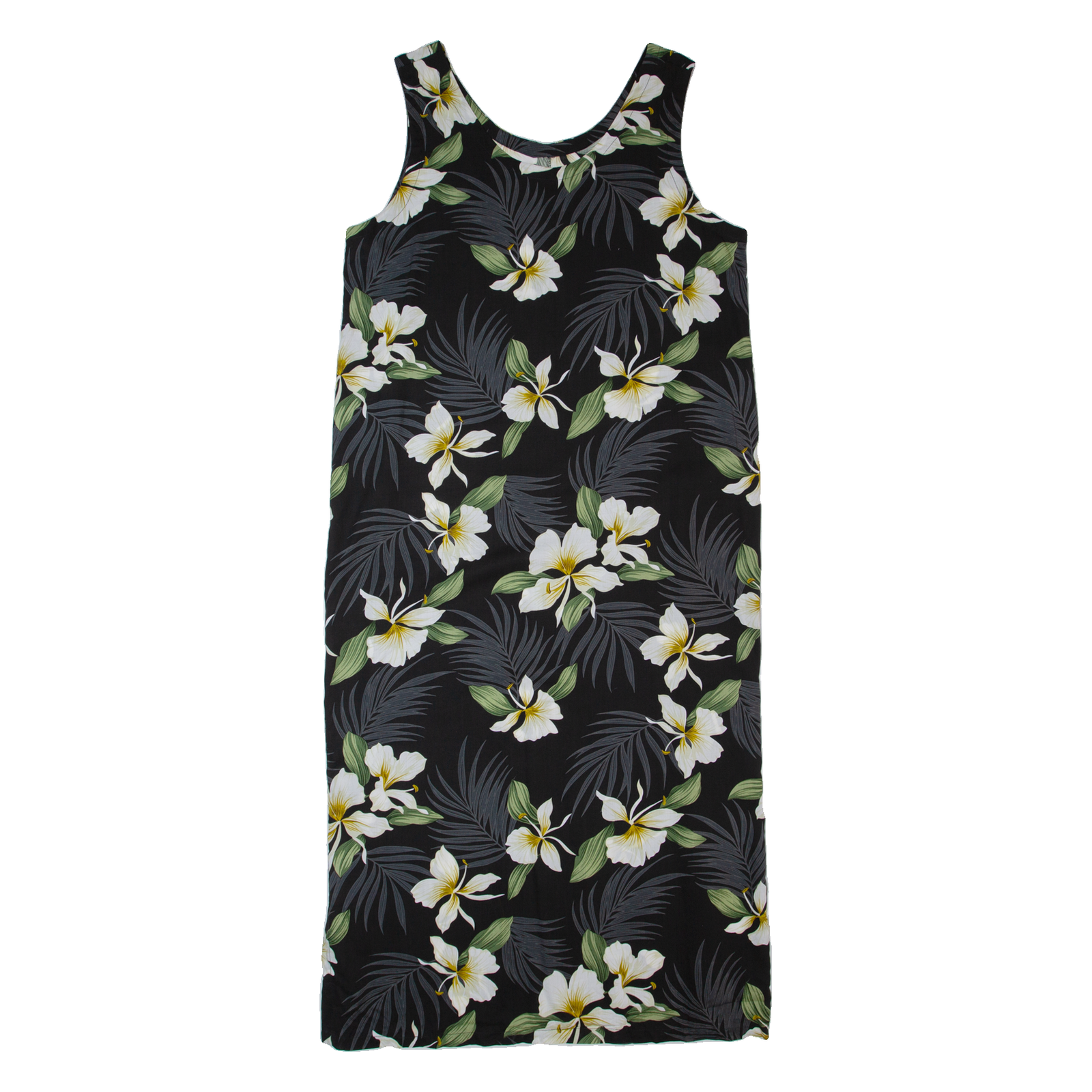 PARADISE FOUND Womens Tank Dress Blue 90s Floral Sleeveless Long XL Refurbished - N/A refurbished available on Cerqular