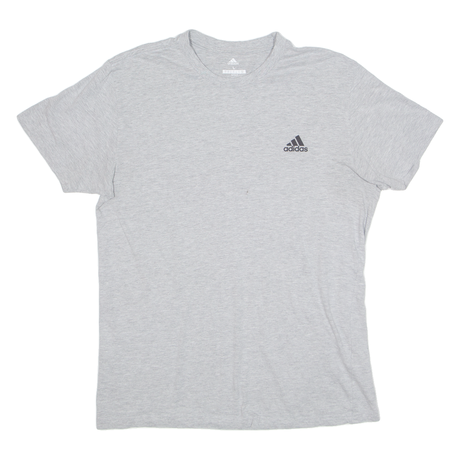 ADIDAS GOLF Mens T-Shirt Grey L Refurbished - N/A refurbished available on Cerqular