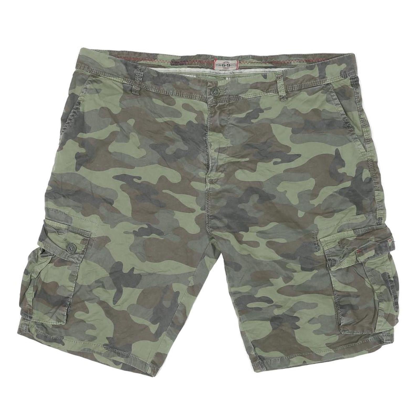 DESIGN G9 STYLE Mens Shorts Green Camouflage Cargo 2XL W40 Cotton Blend Refurbished - N/A refurbished available on Cerqular