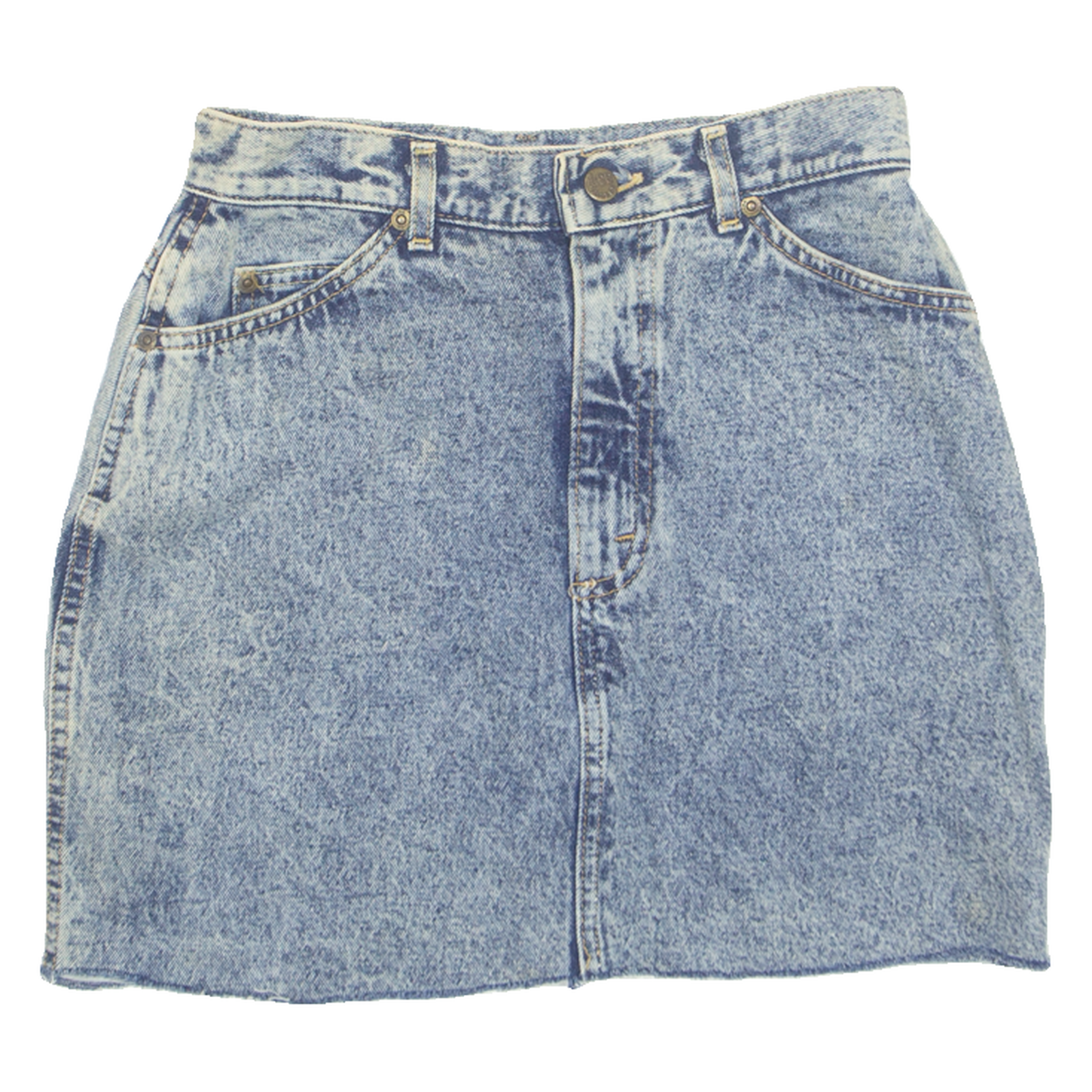 LEE Womens Mini Skirt Blue Short 90s Denim S Refurbished - N/A refurbished available on Cerqular