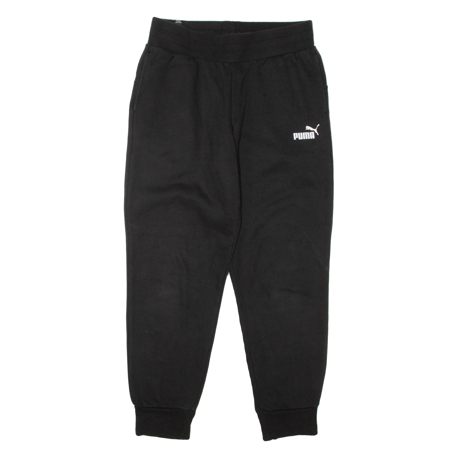 PUMA Mens Joggers Black Tapered S W28 L27 Refurbished - N/A refurbished available on Cerqular