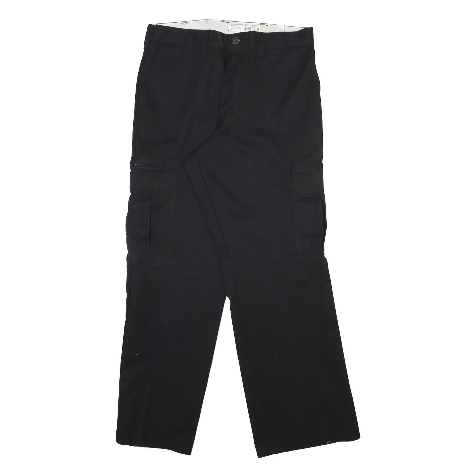 DICKIES Mens Black Regular Fit Straight Leg Trousers W32 L30 Workwear Cargo Refurbished - N/A refurbished available on Cerqular