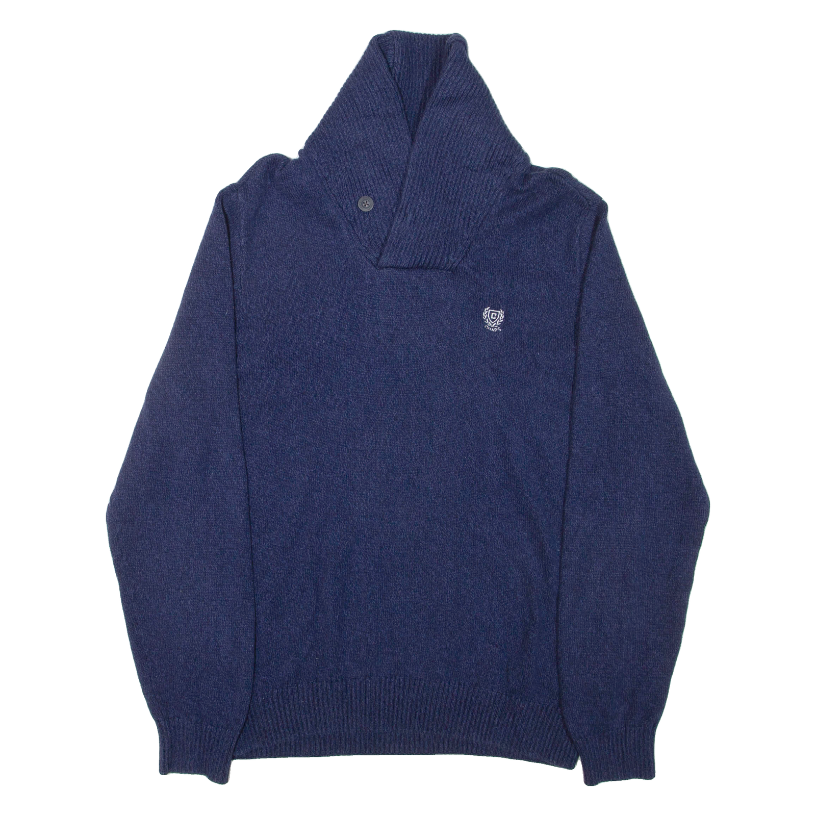 CHAPS Mens Jumper Blue High Neck Tight Knit L Refurbished - N/A refurbished available on Cerqular