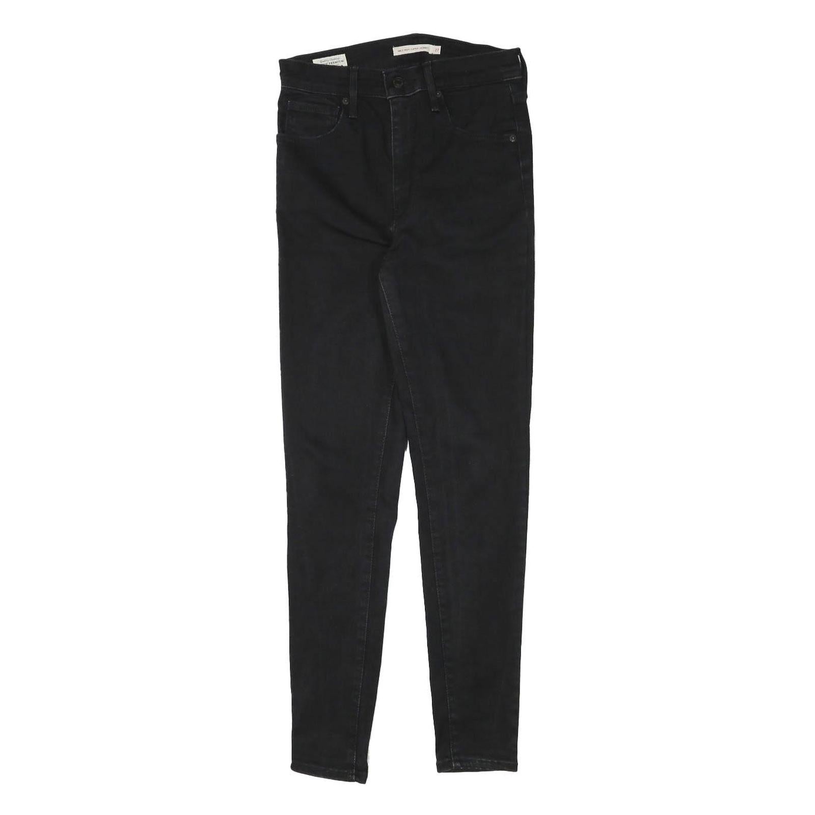 LEVI'S Womens Black Slim Skinny Denim W25 L27 Cotton Blend Zip Jeans Refurbished - N/A refurbished available on Cerqular