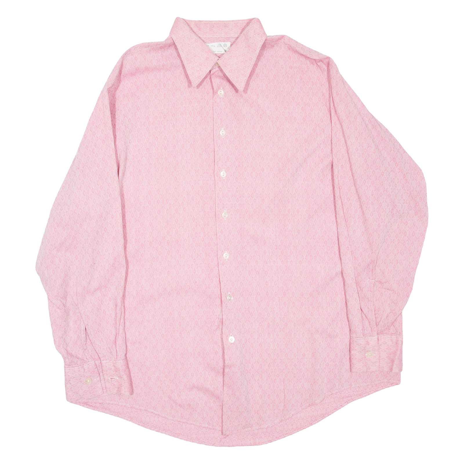 Buy Womens Shirt Pink Collared Long Sleeve Geometric L Refurbished - $16.89 Womens Shirt Pink Collared Long Sleeve Geometric L Refurbished - N/A refurbished available on Cerqular