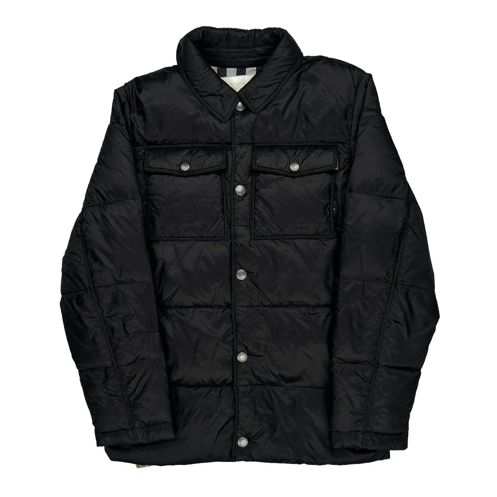 Burberry Puffer - Small Black Polyester Refurbished - Thrifted (note: this is a term often used to describe second- refurbished available on Cerqular