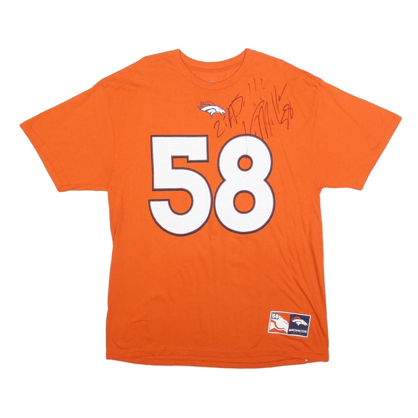 Buy MAJESTIC Mens Orange Signed Denver Broncos T-Shirt XL Short Sleeve Crew Neck Refurbished - $51.99 MAJESTIC Mens Orange Signed Denver Broncos T-Shirt XL Short Sleeve Crew Neck Refurbished - N/A refurbished available on Cerqular