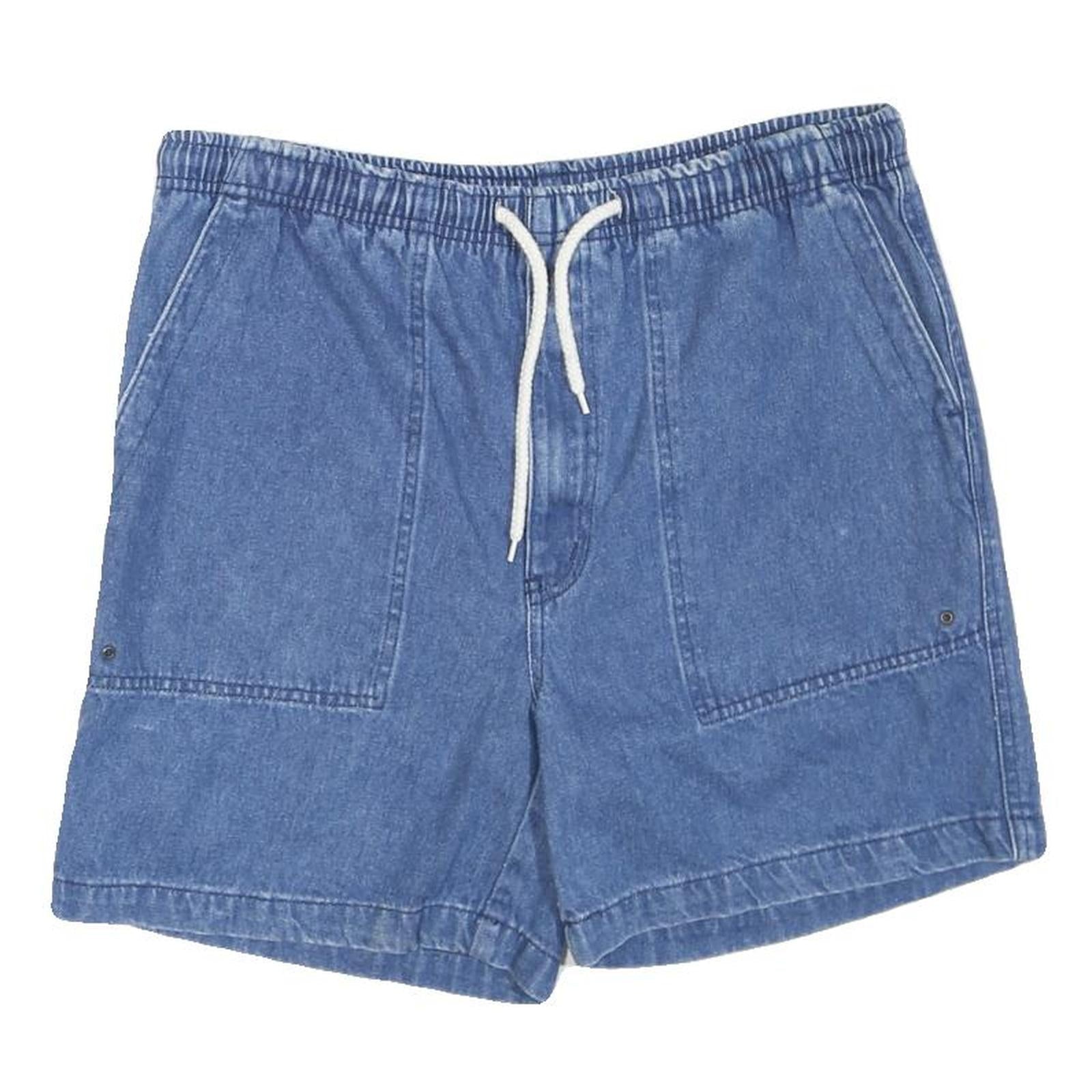 Buy Mens Casual Blue Cotton Blend Drawstring Shorts L W36 Relaxed Fit Refurbished - $18.19 Mens Casual Blue Cotton Blend Drawstring Shorts L W36 Relaxed Fit Refurbished - N/A refurbished available on Cerqular