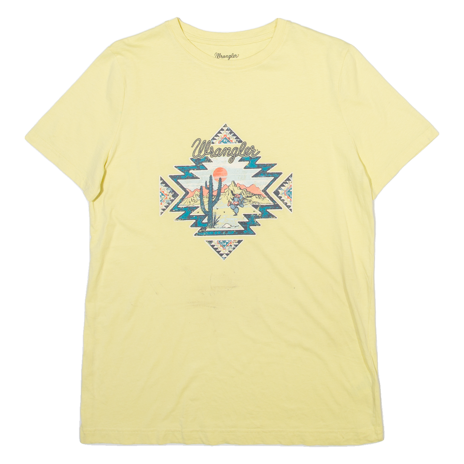 WRANGLER Mens T-Shirt Yellow S Refurbished - N/A refurbished available on Cerqular